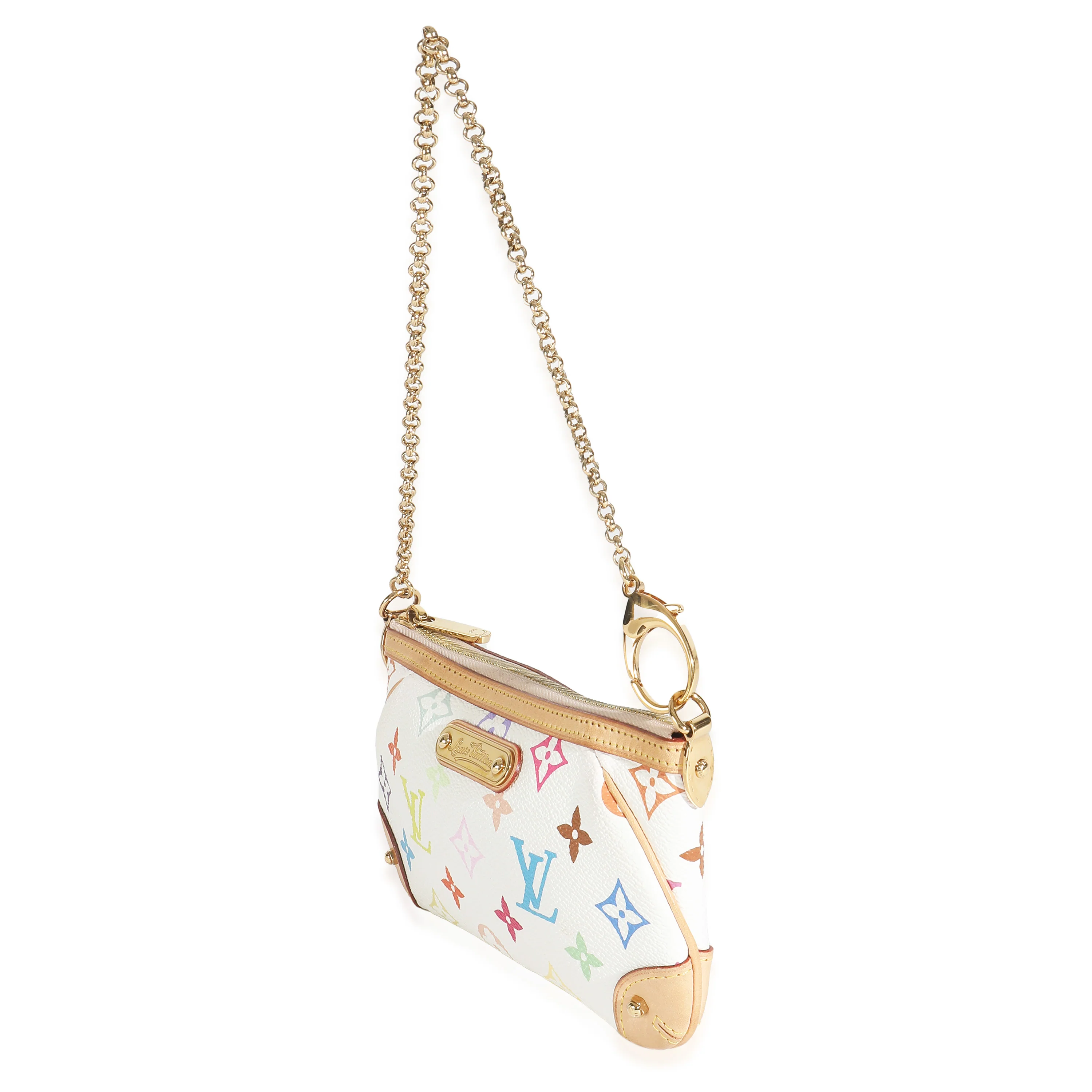 White Multicolor Canvas Milla Pochette MM - Image 2
