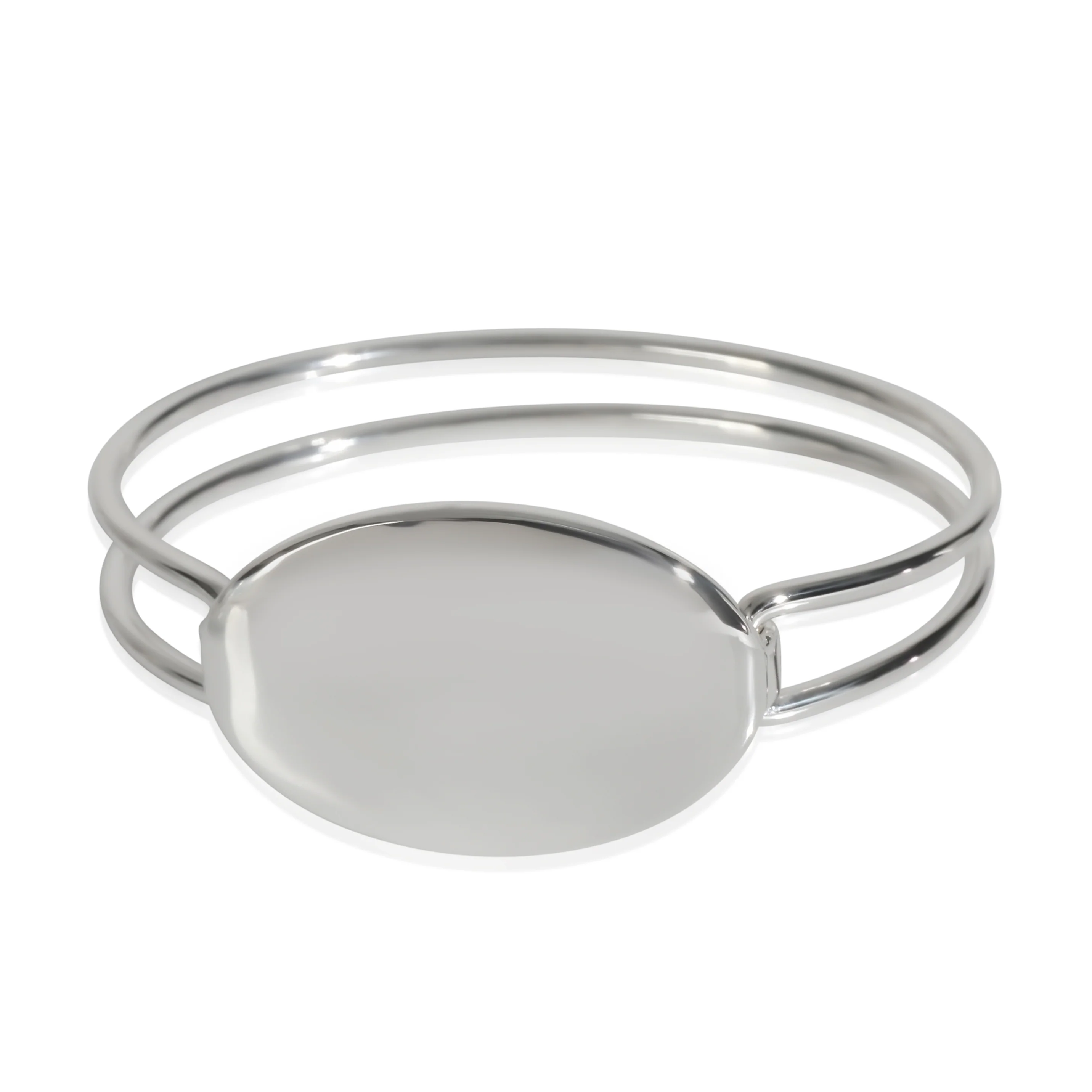 Sterling Silver Oval ID Bracelet - Image 4