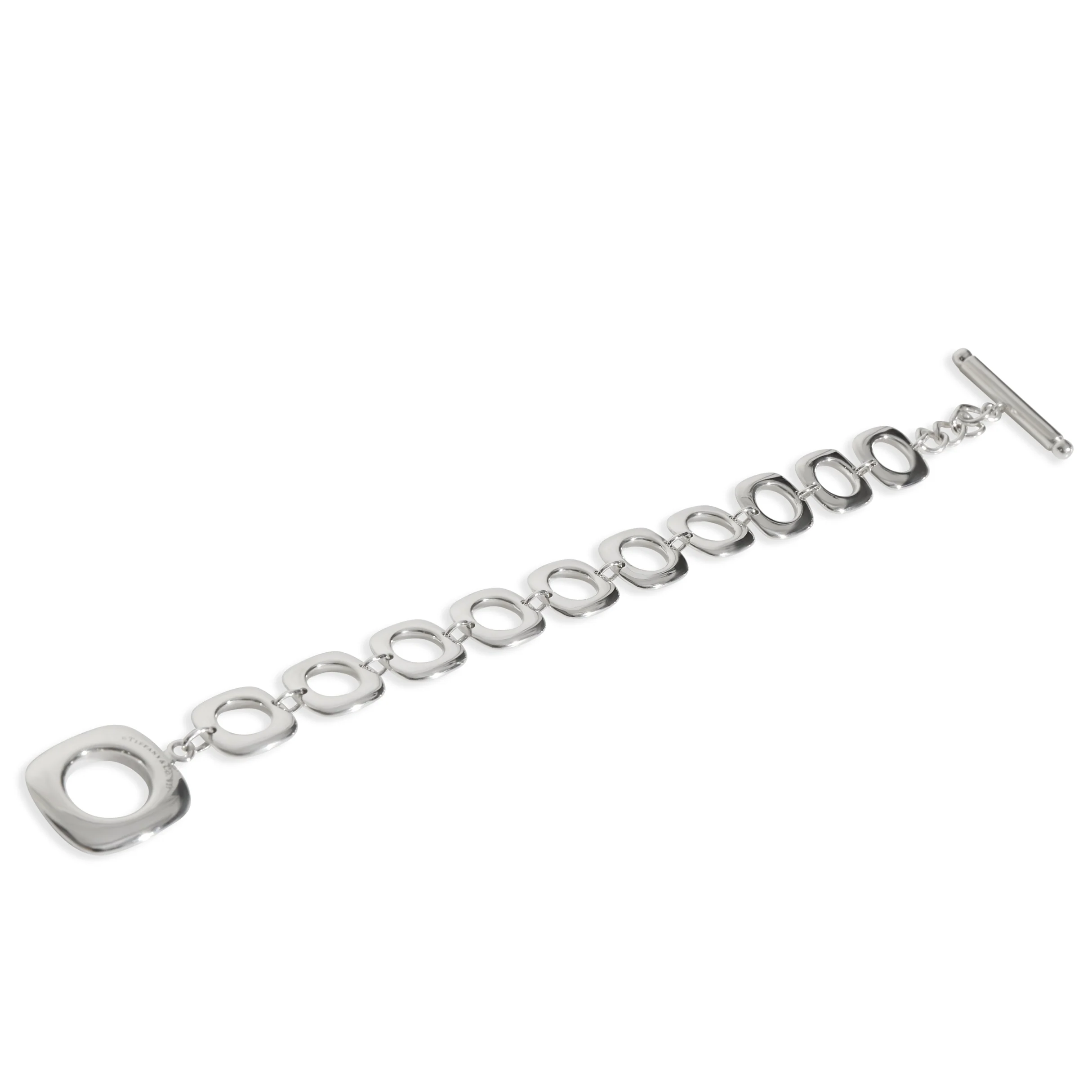 Sterling Silver  Square Link Bracelet - Image 4