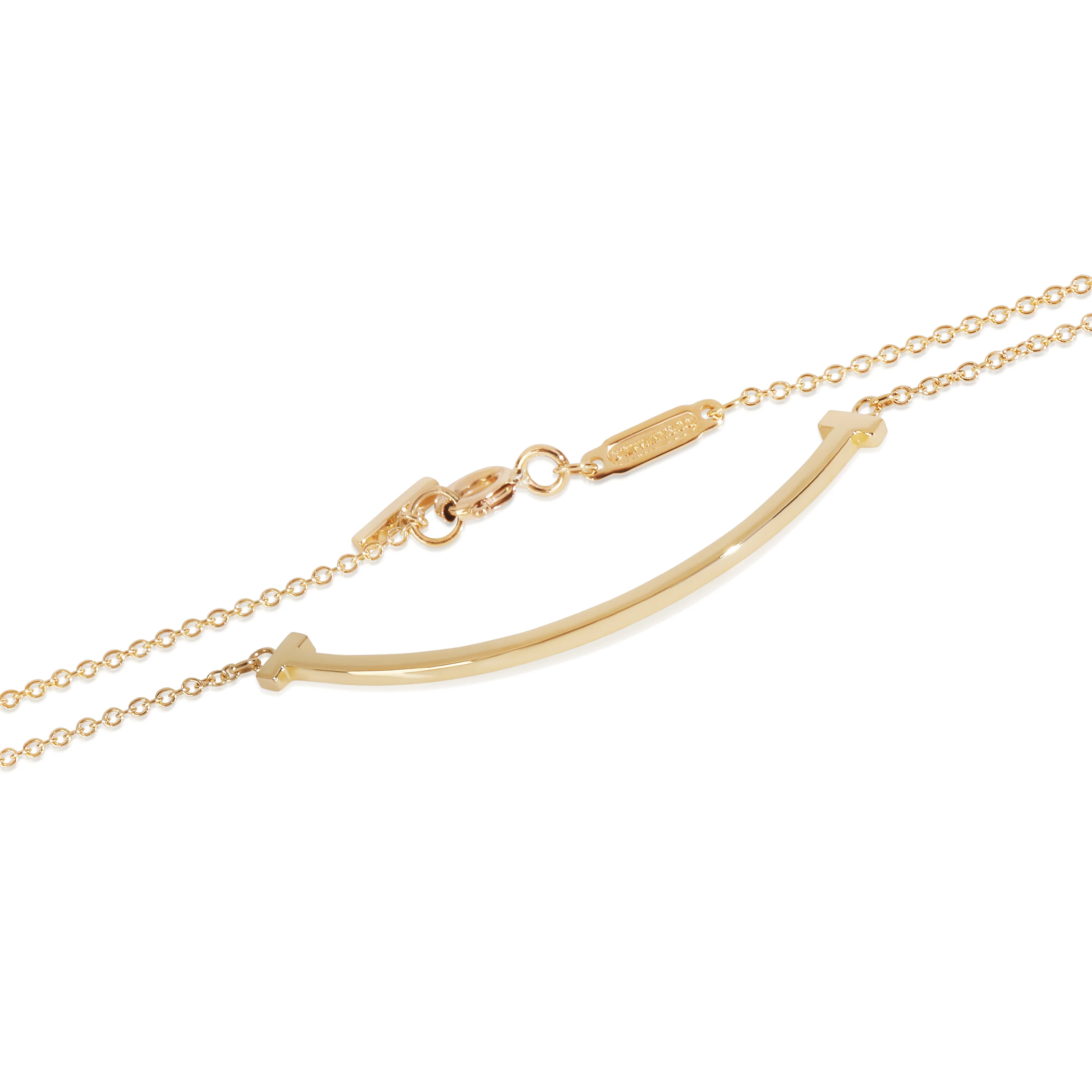 Yellow Gold  Small Model Tiffany T Pendant - Image 2