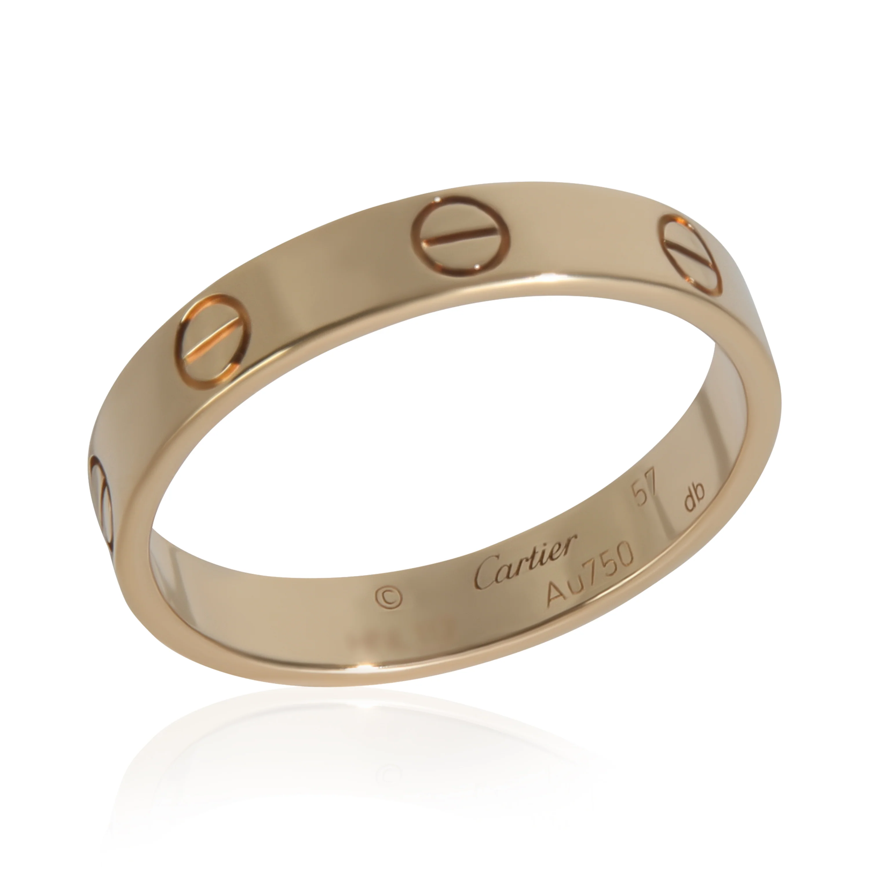 Yellow Gold Small Model Love Ring - Image 5