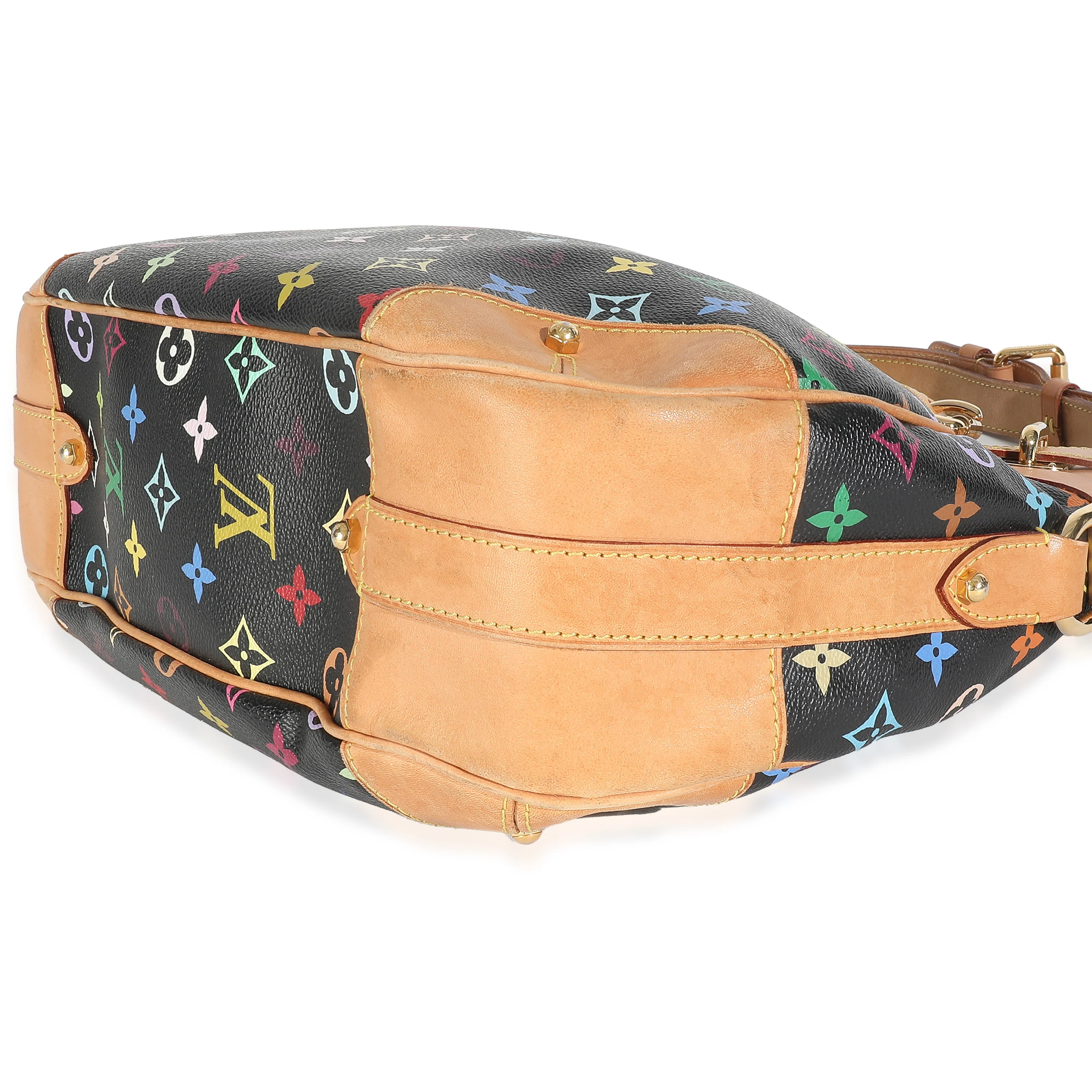Black Monogram Multicolore Canvas Greta - Image 6
