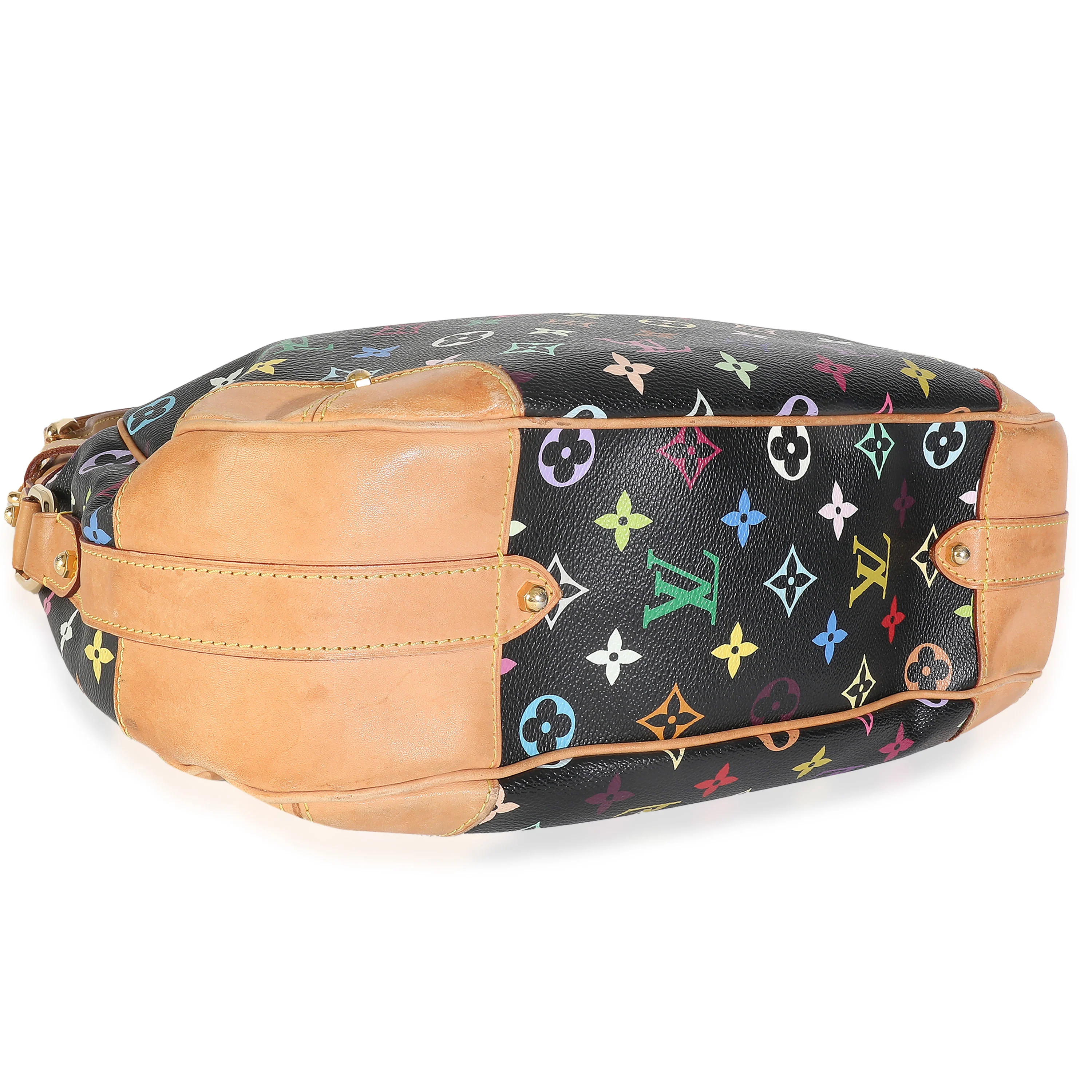 Black Monogram Multicolore Canvas Greta - Image 7