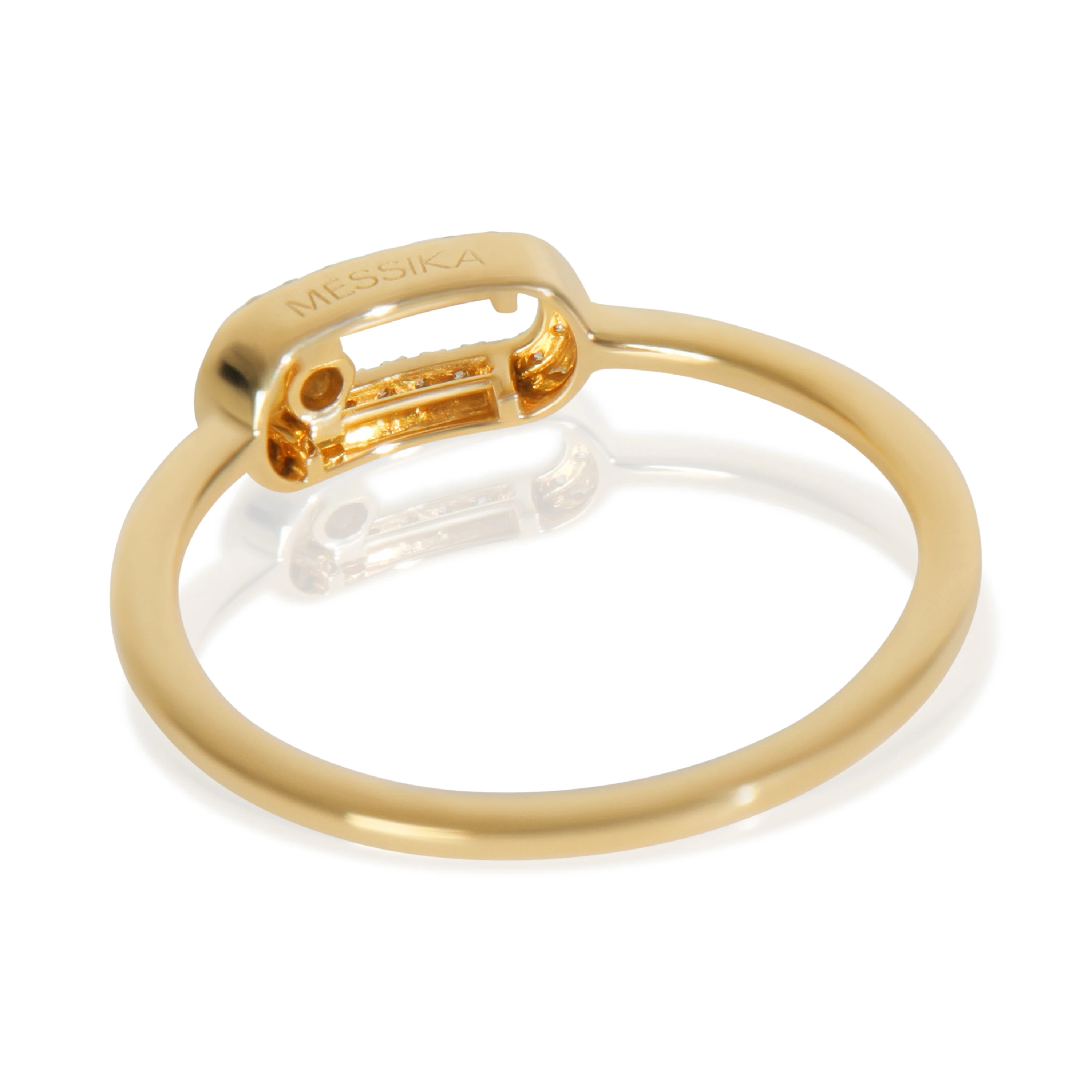 Yellow Gold Diamond Move Uno Ring - Image 3