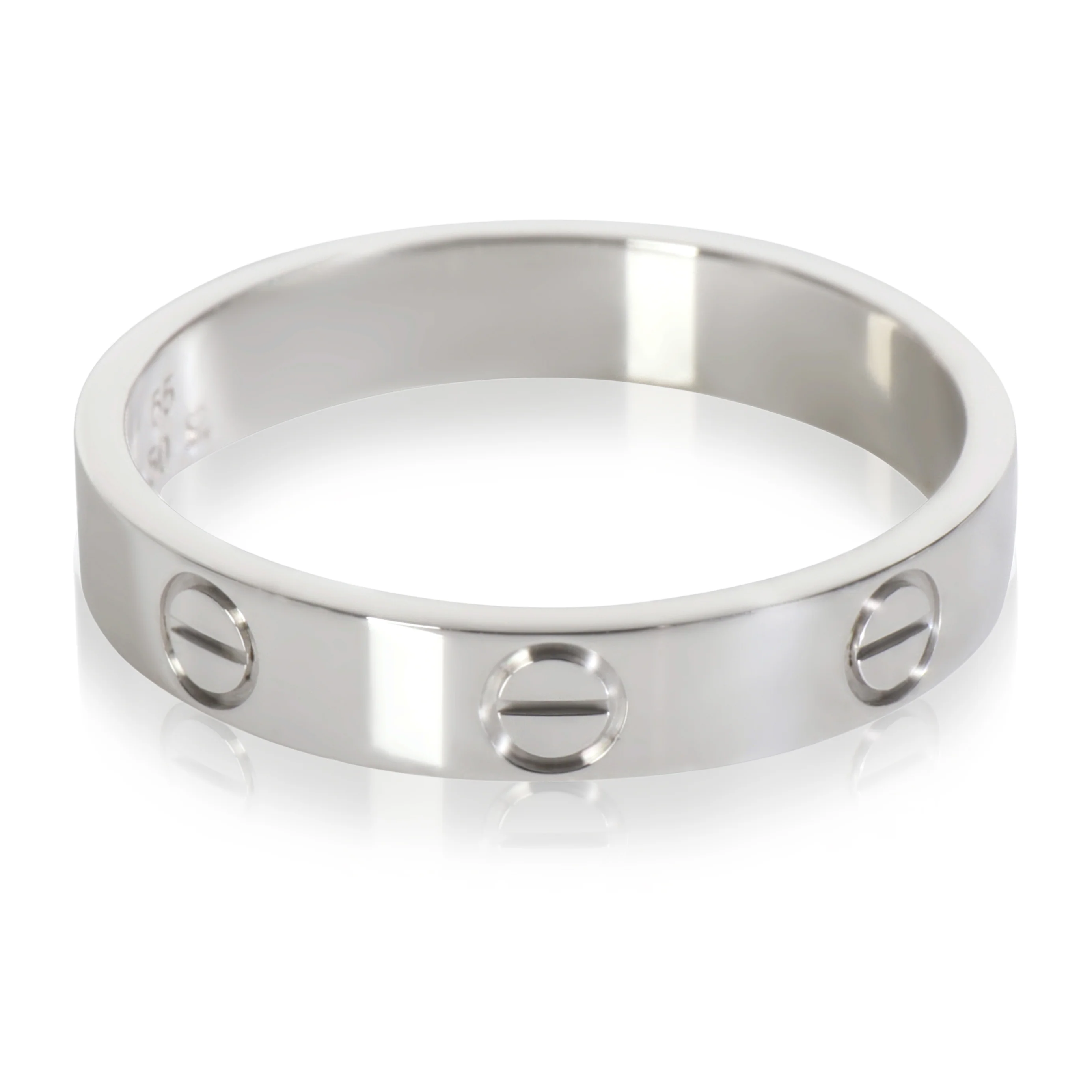 White Gold  Small Model Love Ring - Image 2