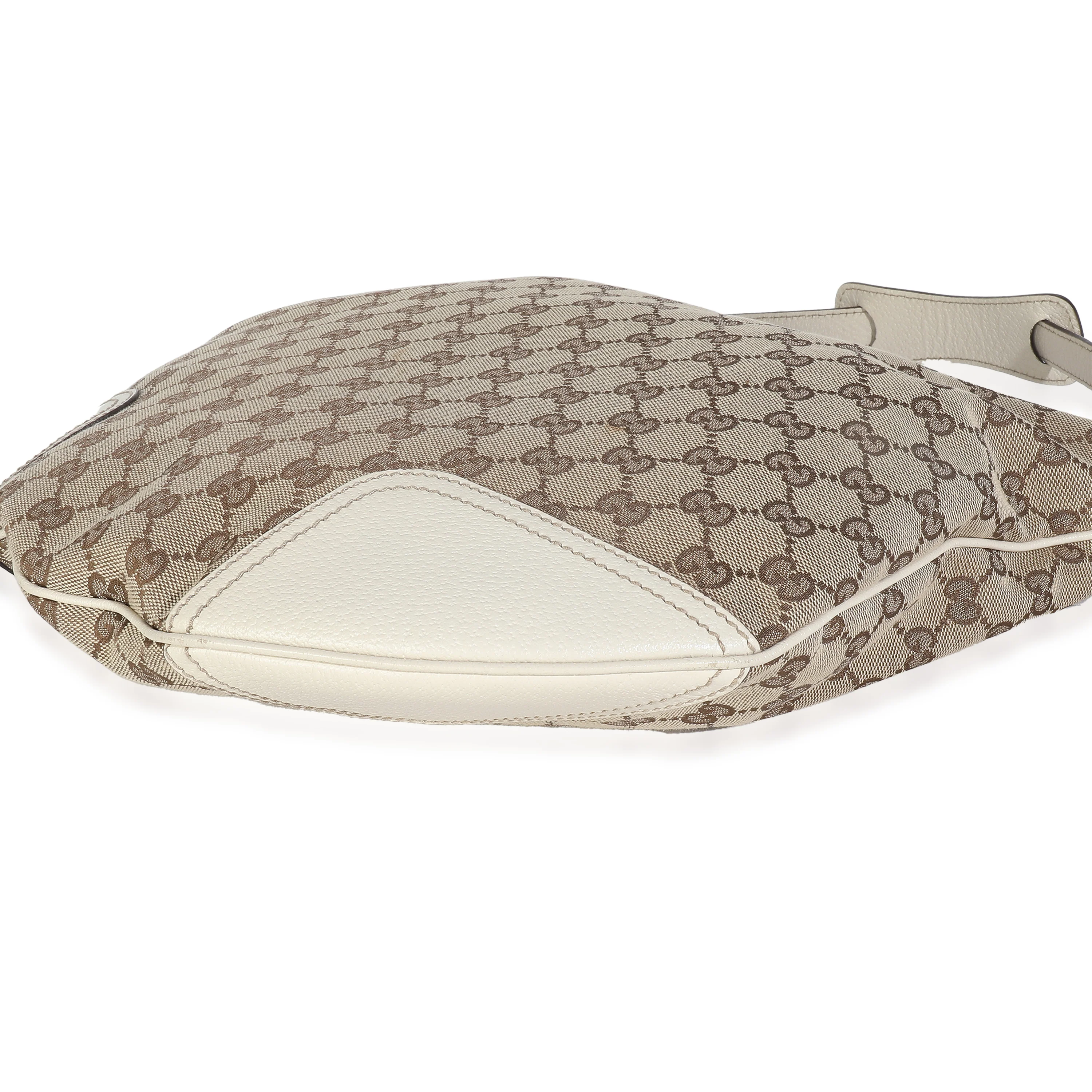 Off White Beige GG Monogram Canvas Princy Hobo - Image 6
