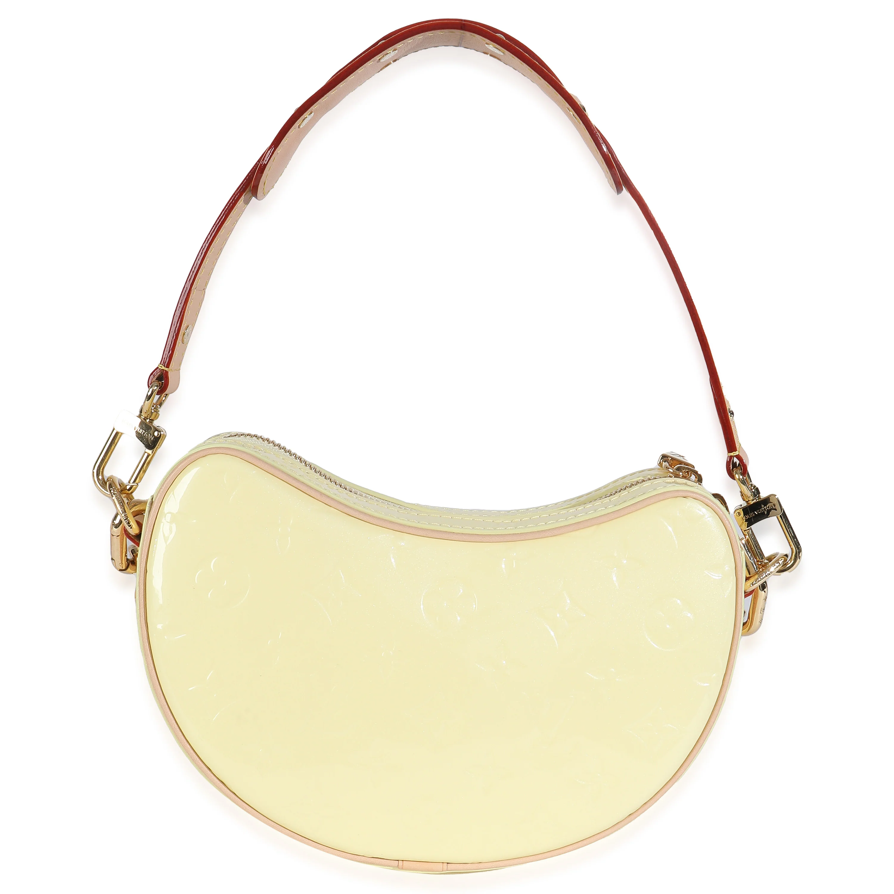 Light Yellow Monogram Vernis Croissant NM - Image 4