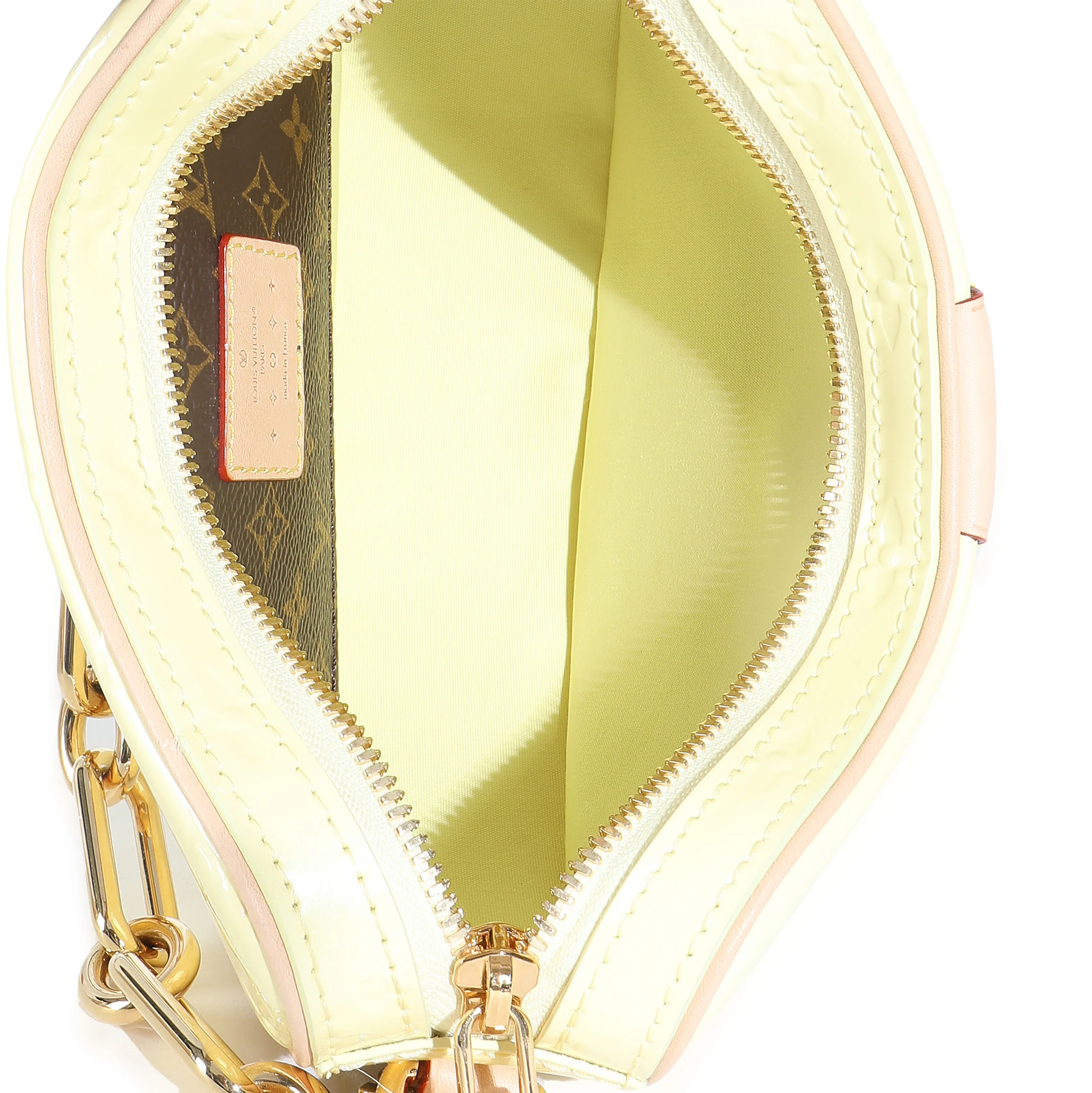 Light Yellow Monogram Vernis Croissant NM - Image 8