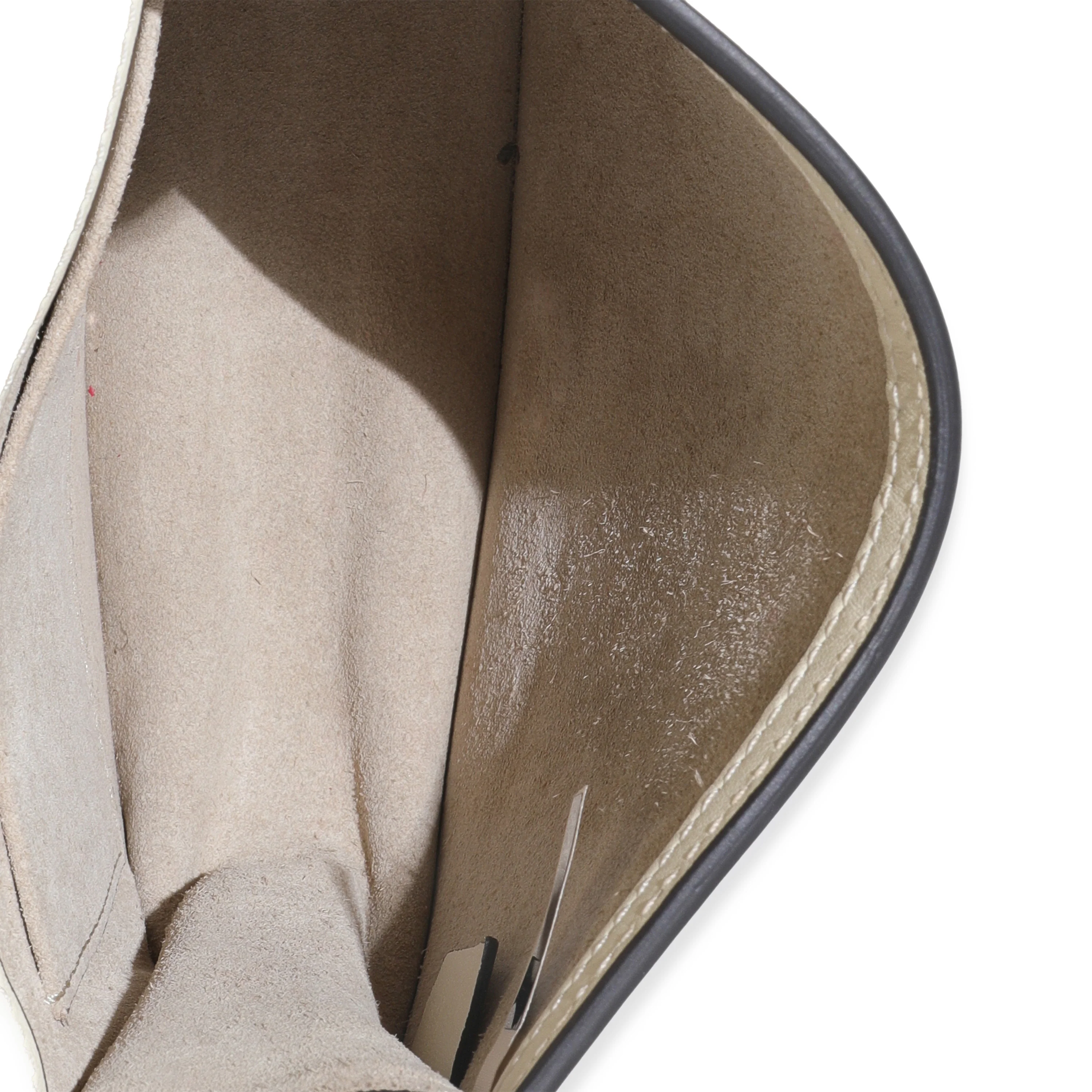 Chloe White Leather Small Nile Bracelet Bag - Image 7