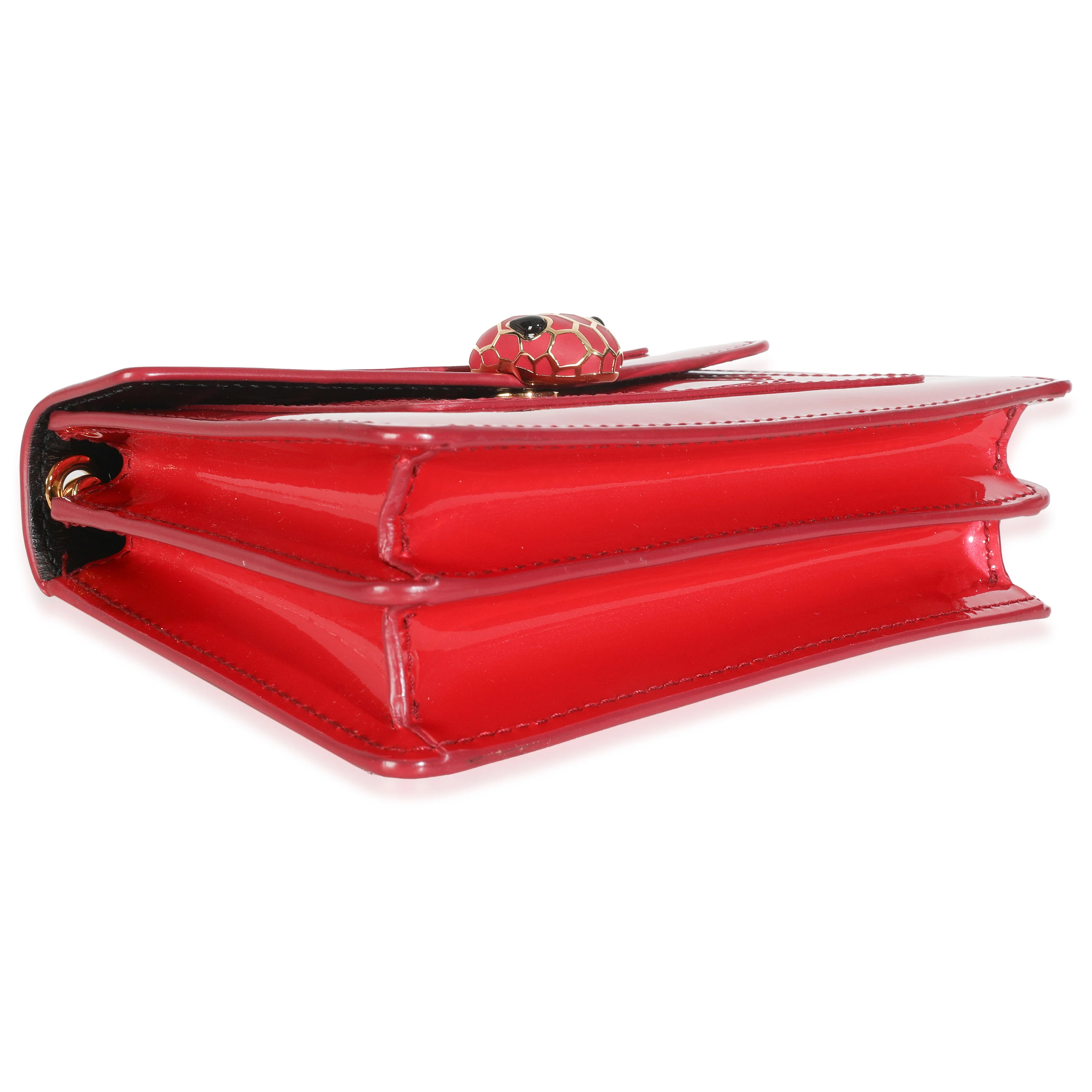 Bvlgari Dark Pink Patent Mini Serpenti Forever Crossbody - Image 7