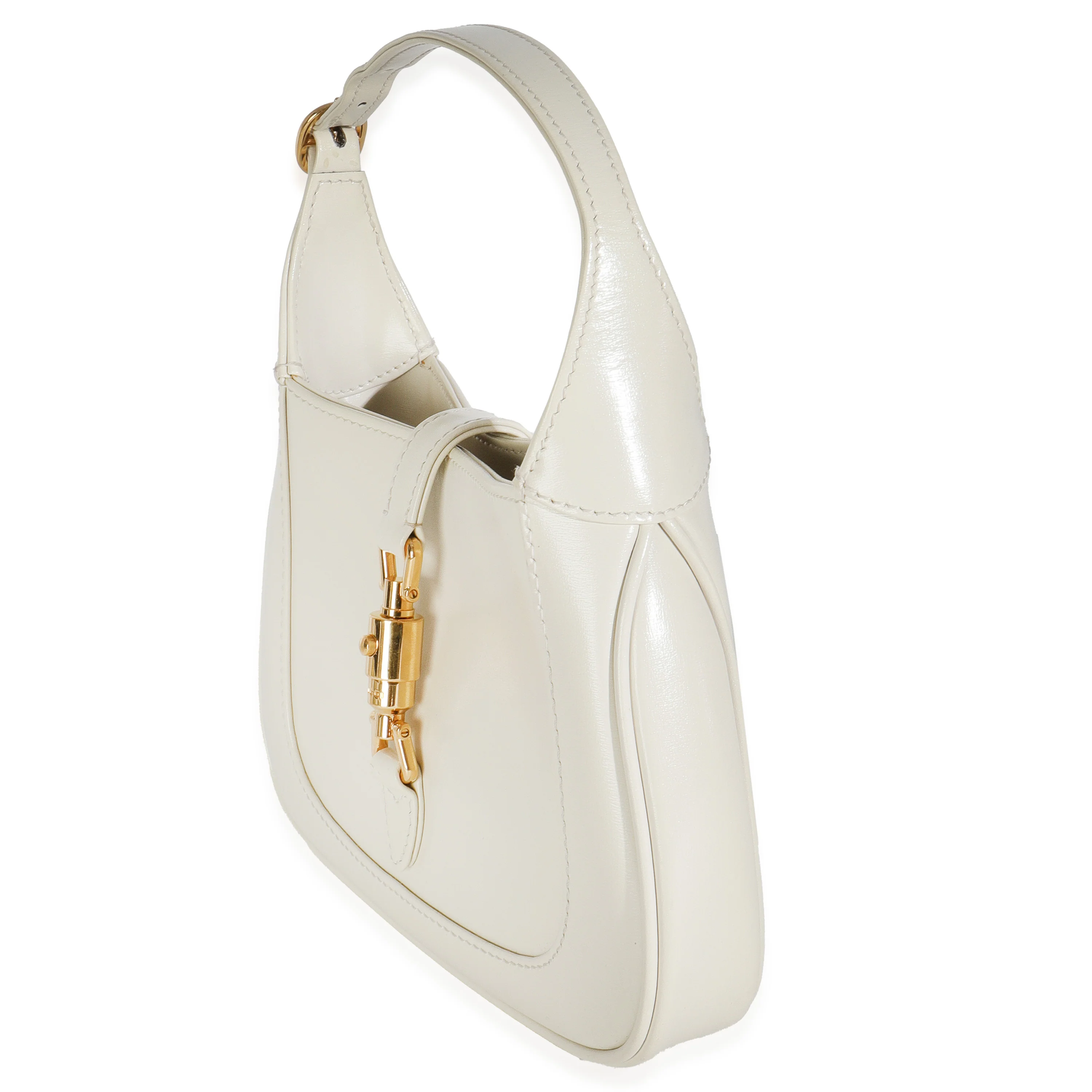 Mystic White Boarded Dyana Lux Calfskin Mini Jackie 1961 Hobo - Image 3