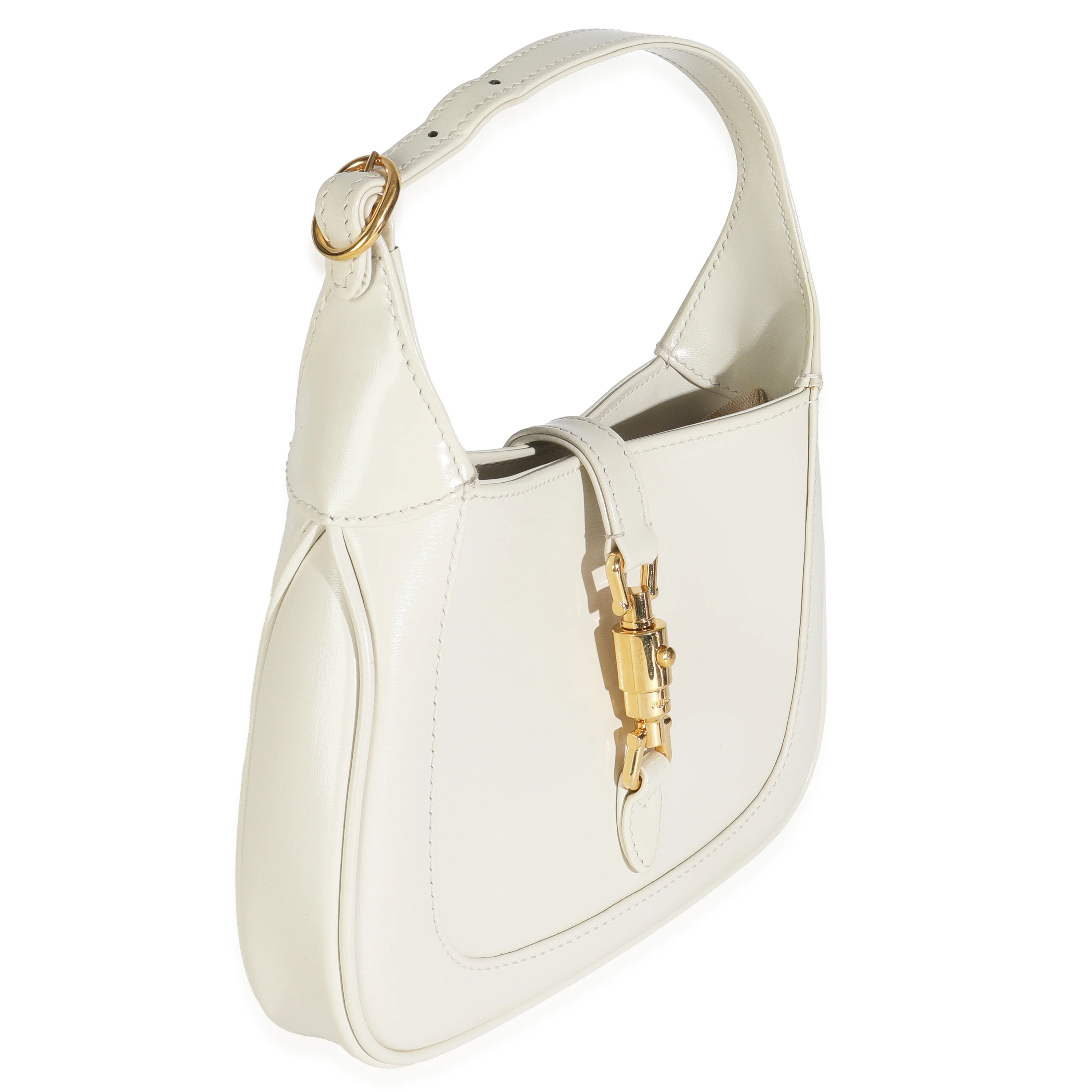 Mystic White Boarded Dyana Lux Calfskin Mini Jackie 1961 Hobo - Image 4