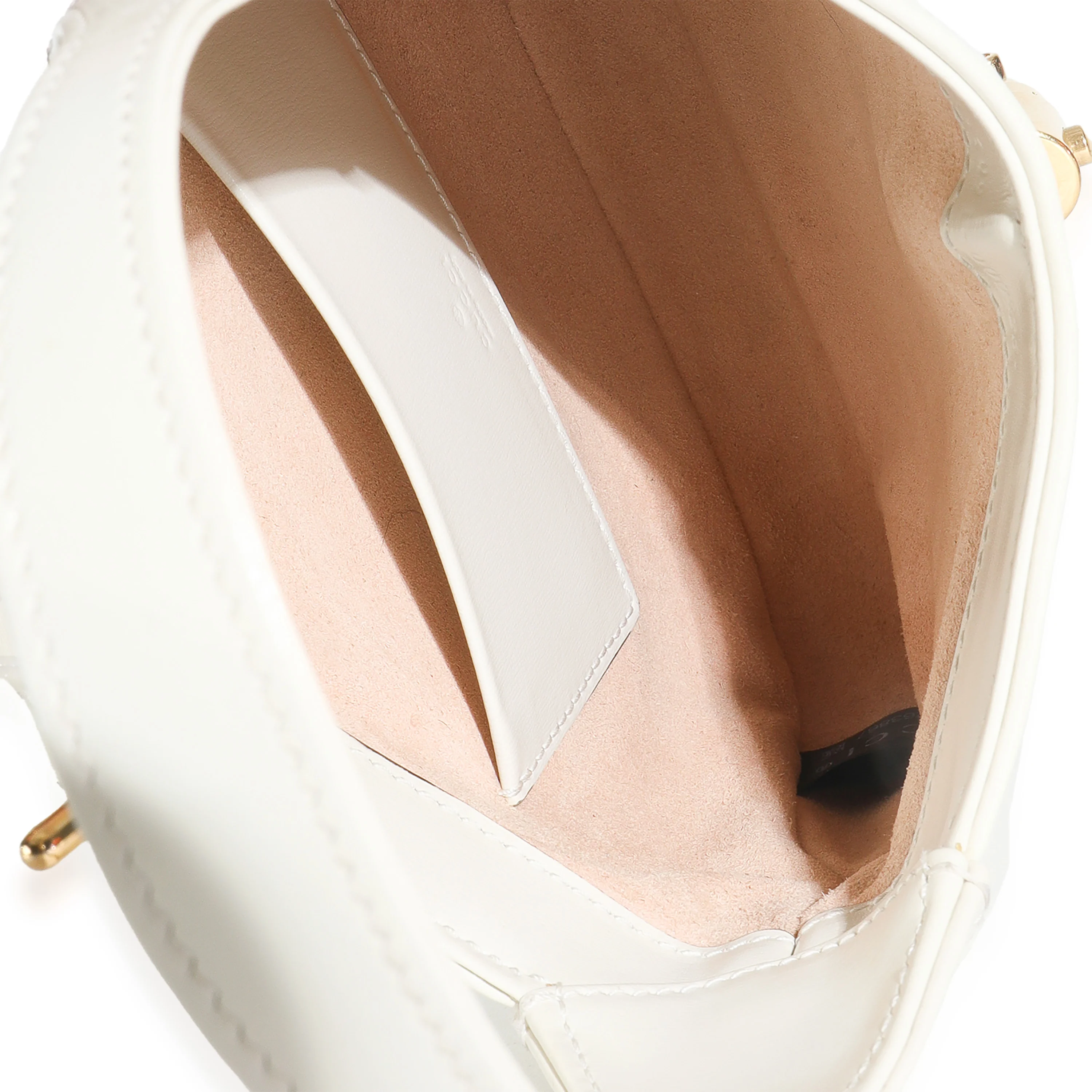 Mystic White Boarded Dyana Lux Calfskin Mini Jackie 1961 Hobo - Image 9