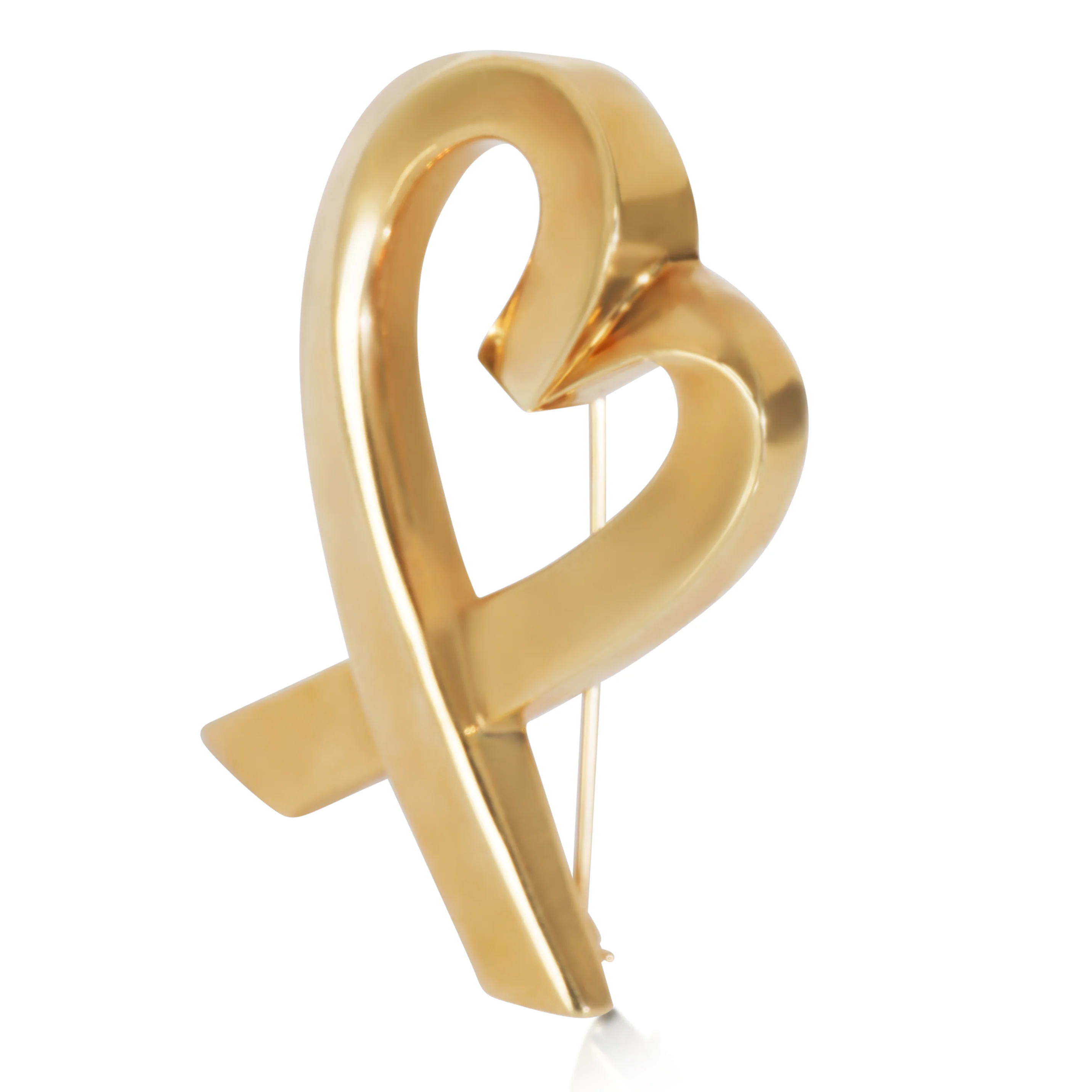 Yellow Gold  Paloma Picasso Loving Heart Brooch - Image 2
