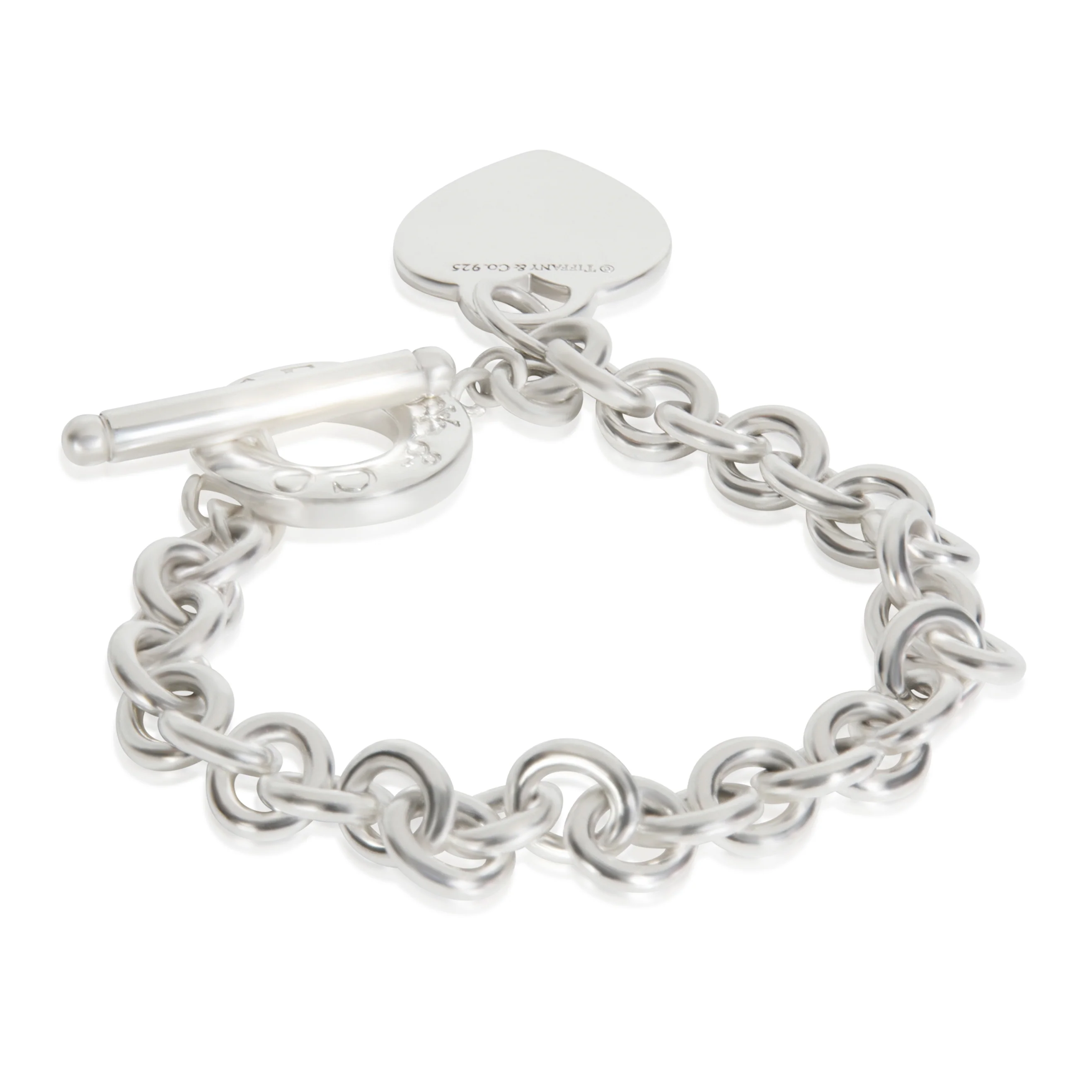 Sterling Silver  Heart Tag Bracelet - Image 3