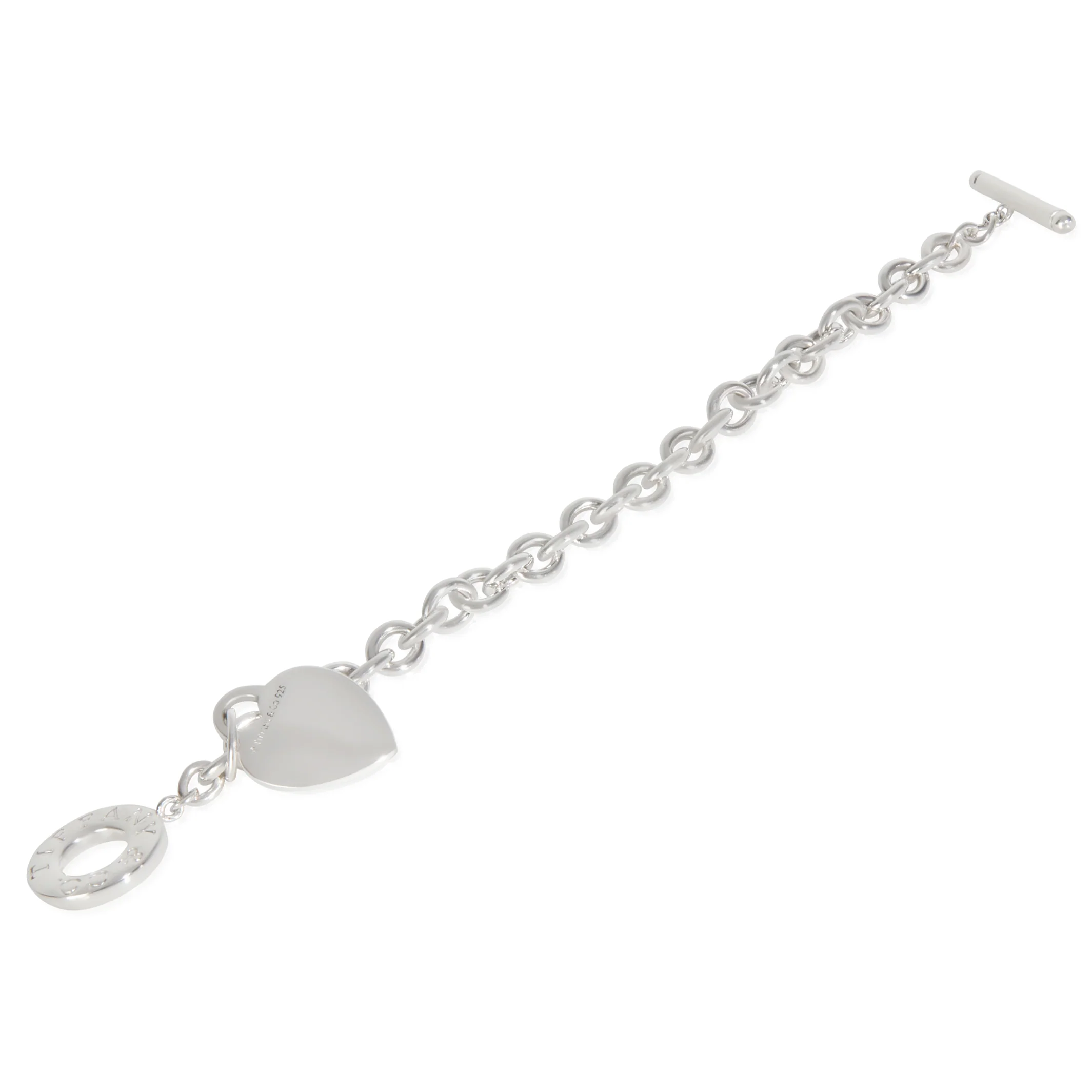 Sterling Silver  Heart Tag Bracelet - Image 4