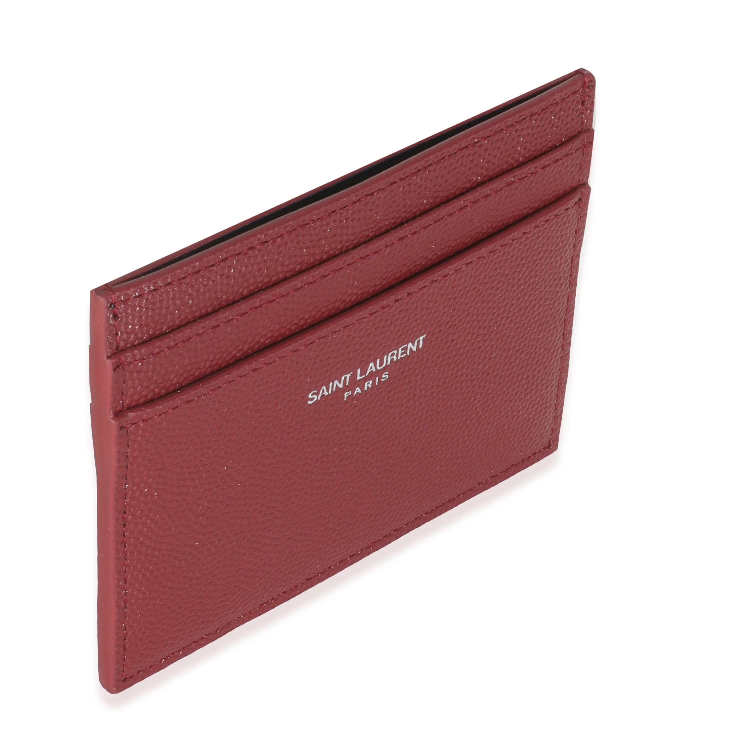Wine Grain De Poudre Credit Card Case - Image 3