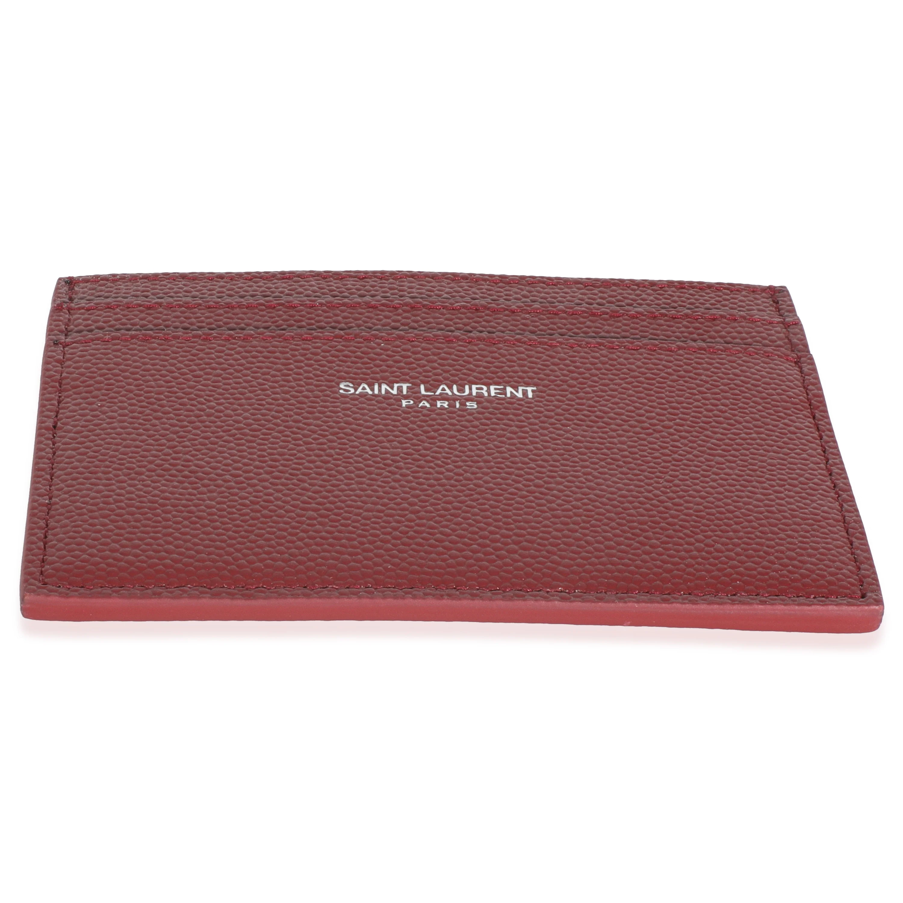 Wine Grain De Poudre Credit Card Case - Image 5