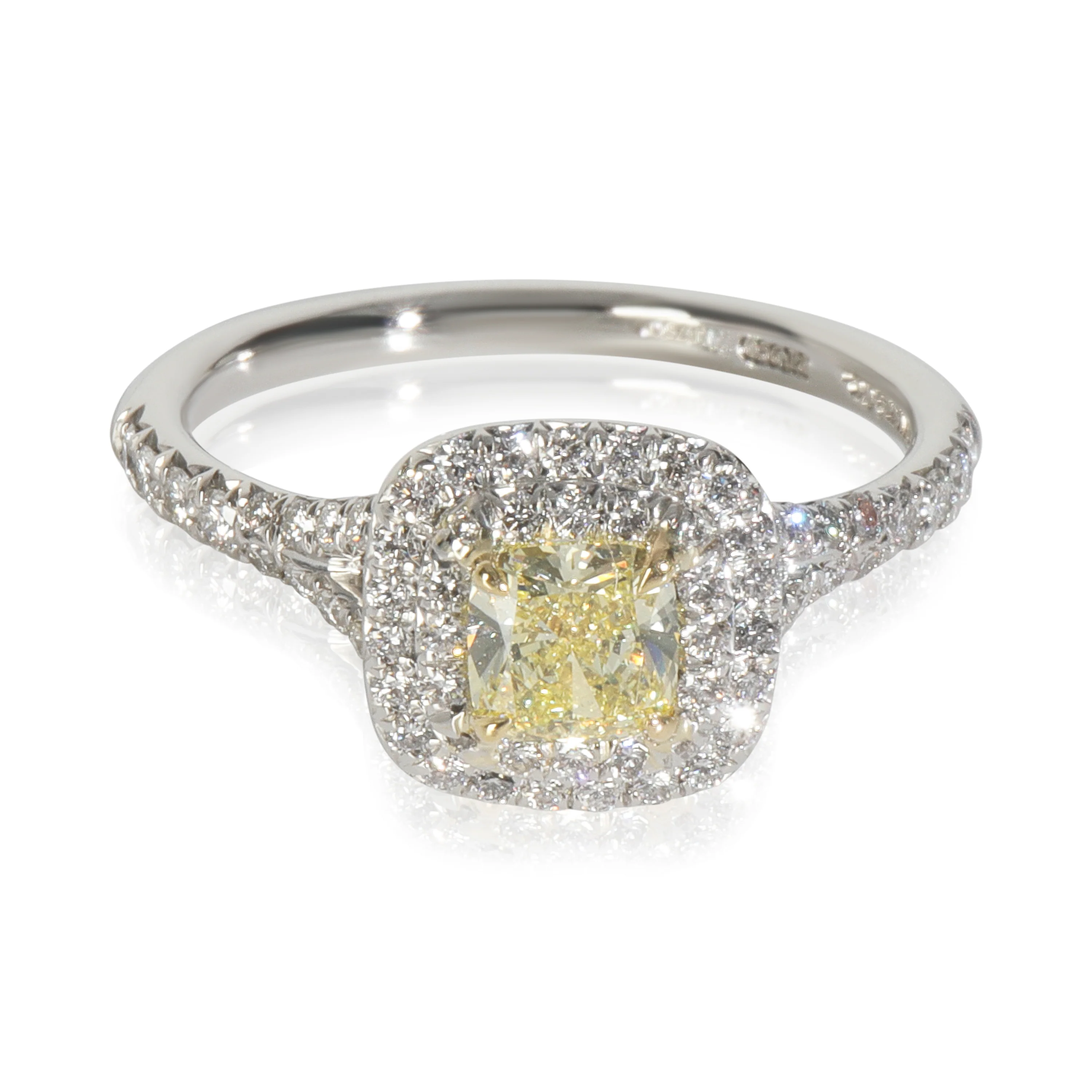 0.6 ct Cushion Modified Diamond Soleste Engagement Ring