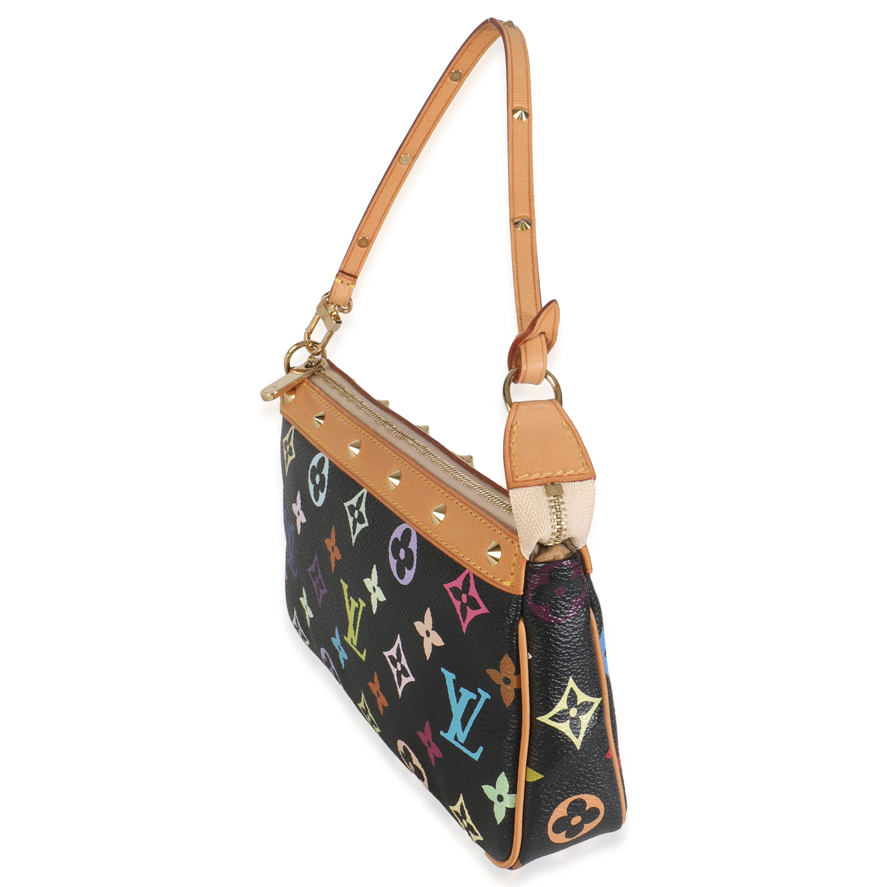 Black Monogram Multicolor Canvas Pochette Accessoires - Image 2