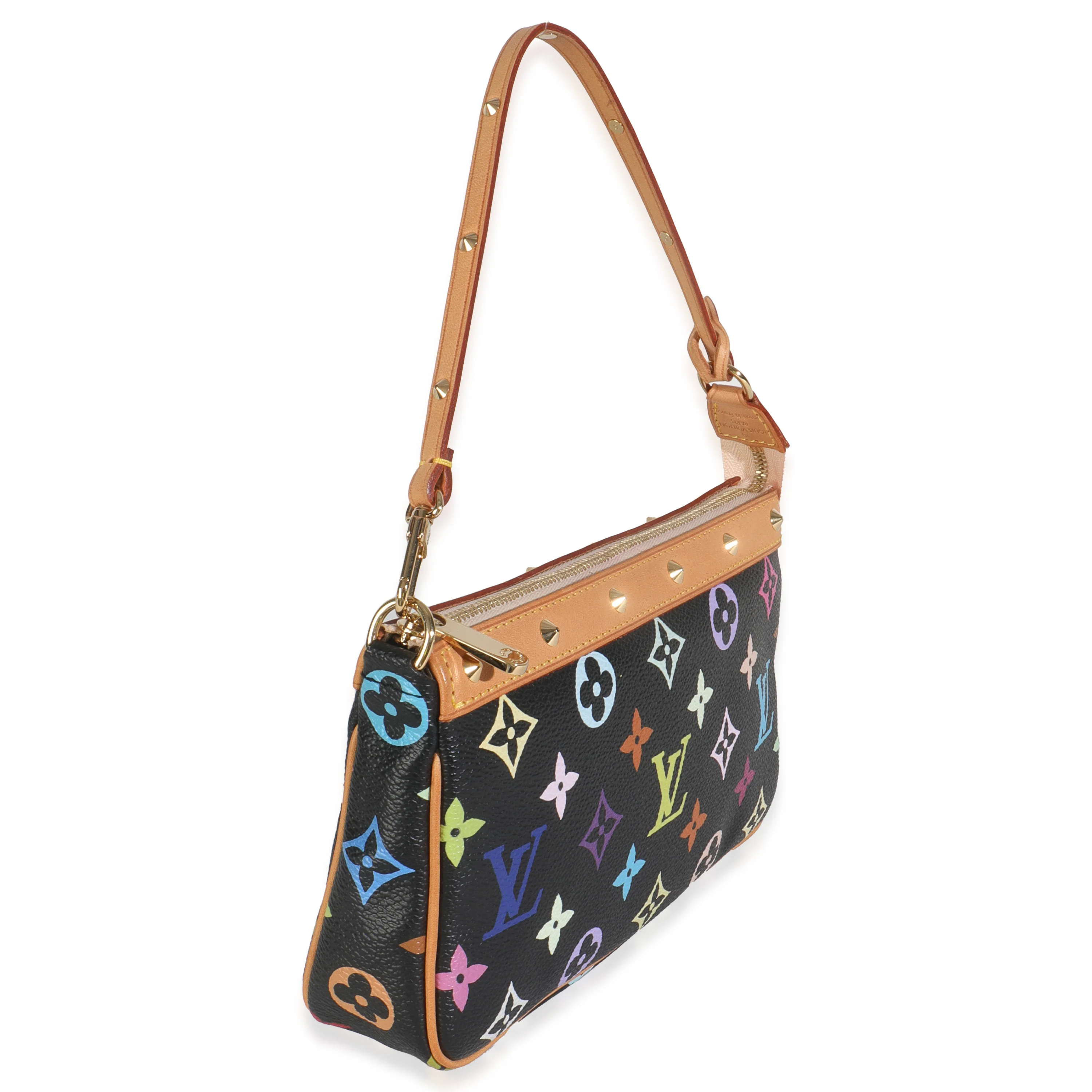 Black Monogram Multicolor Canvas Pochette Accessoires - Image 3