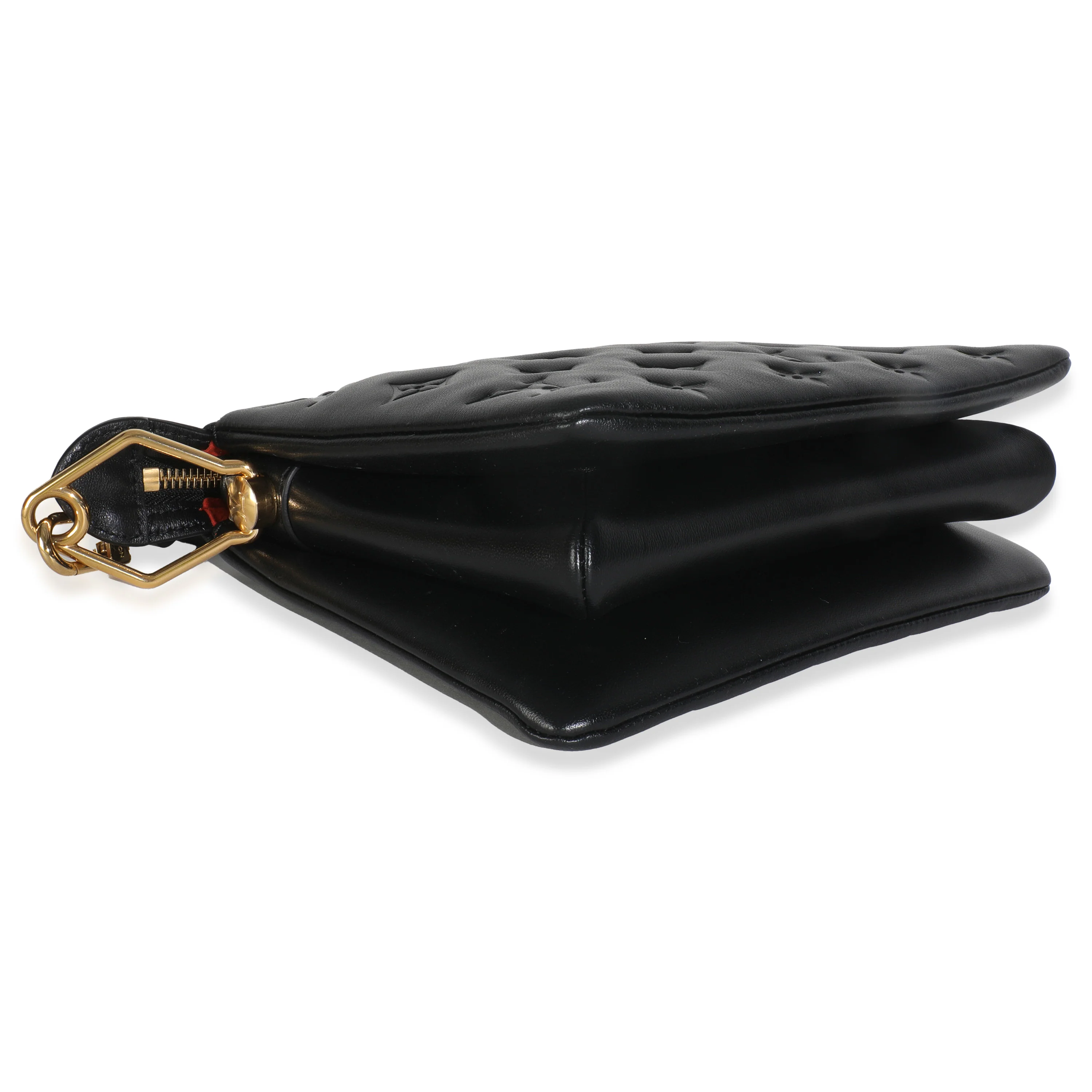 Black Puffy Monogram Lambskin Coussin BB - Image 6