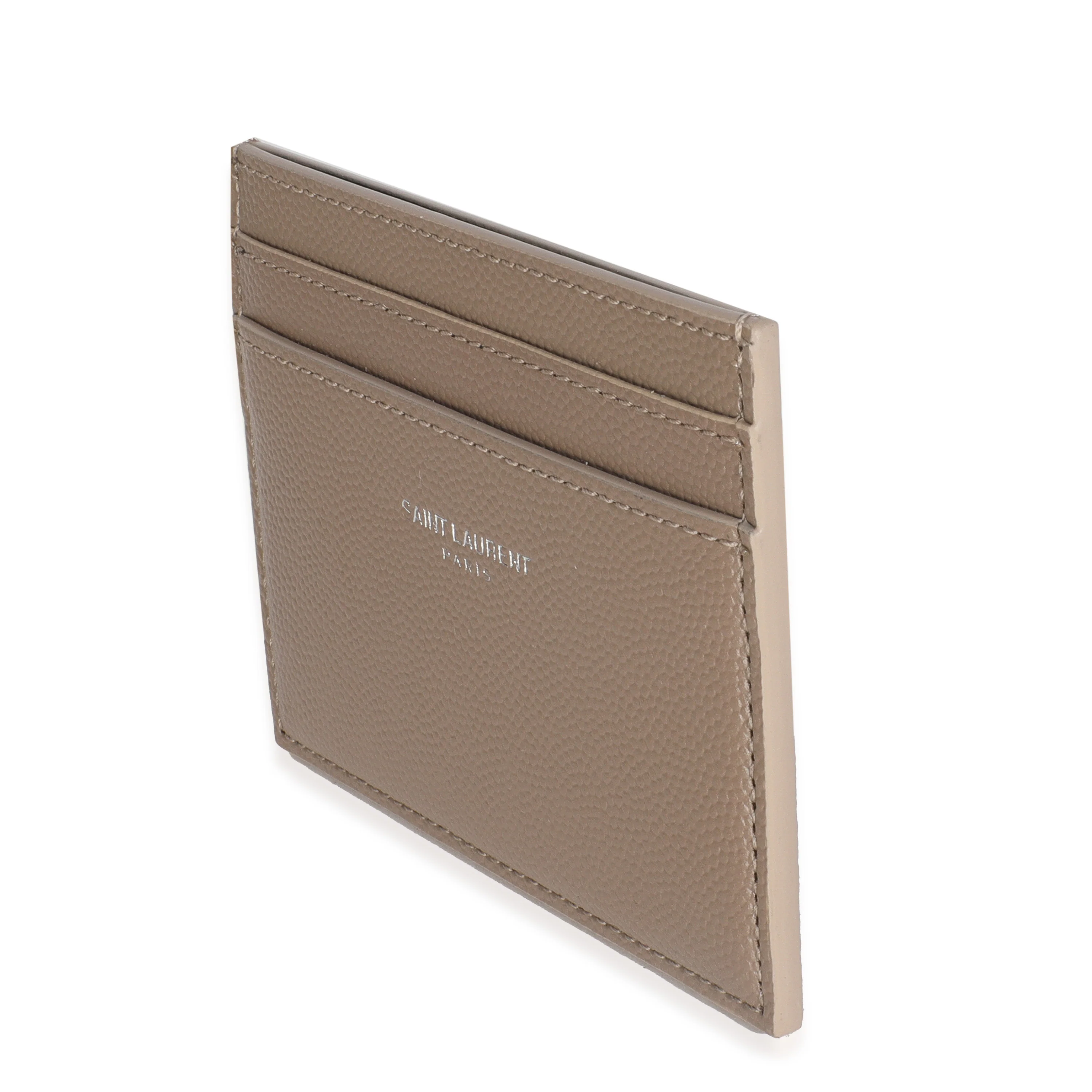 Taupe Grain De Poudre Credit Card Case - Image 2