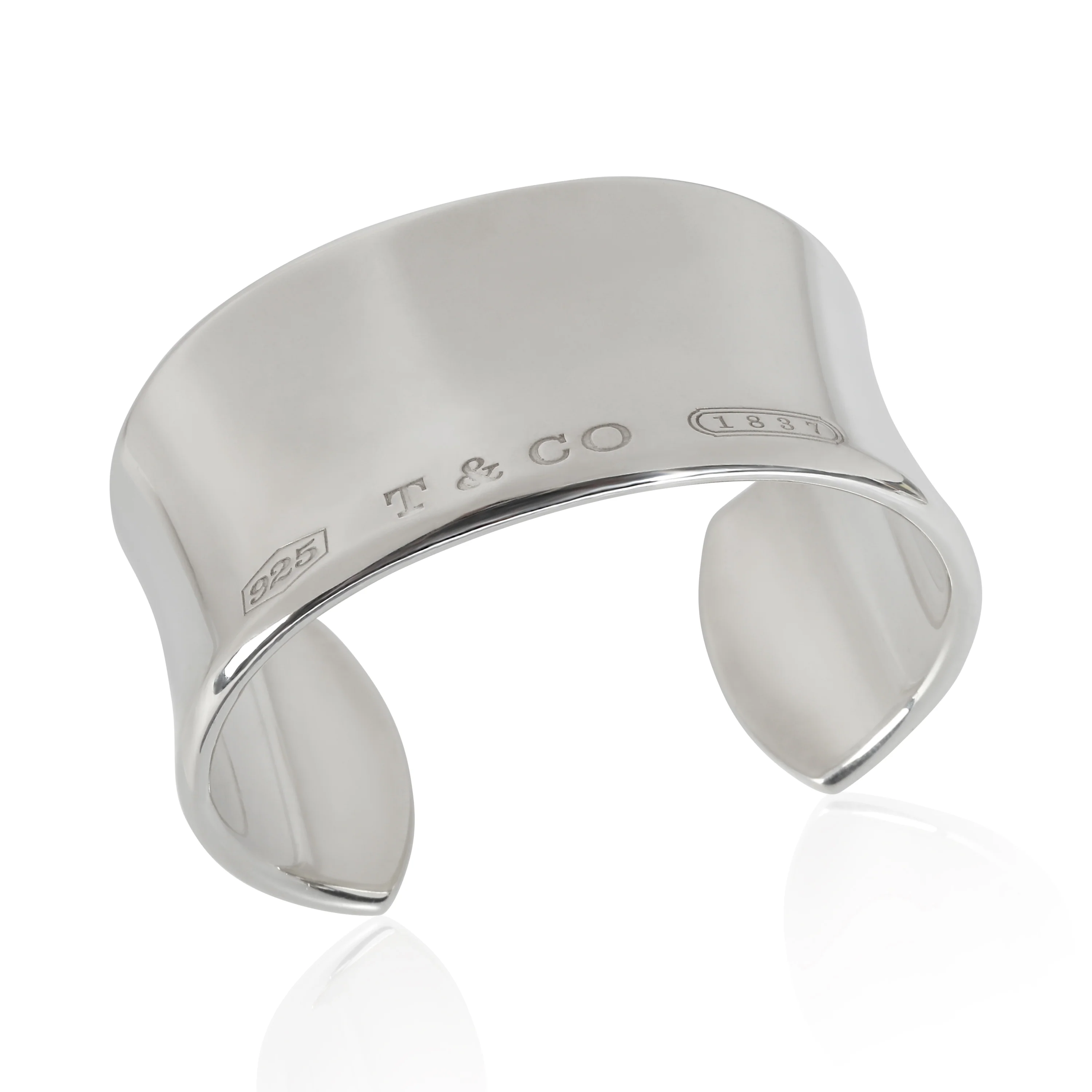 Sterling Silver  1837 Wide Cuff Bracelet - Image 5