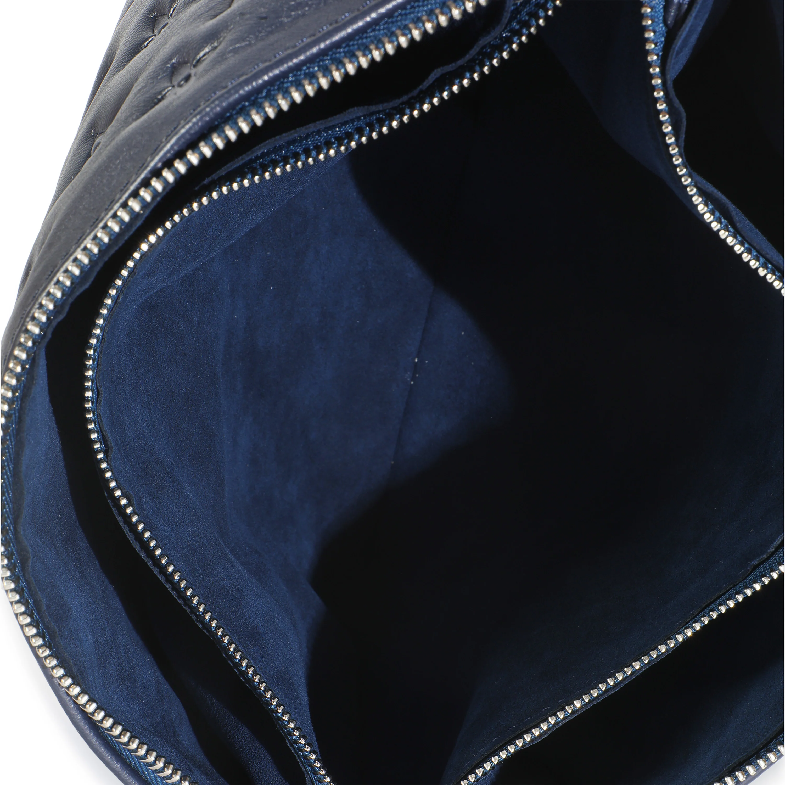 Navy Monogram Embossed Lambskin Coussin PM - Image 9