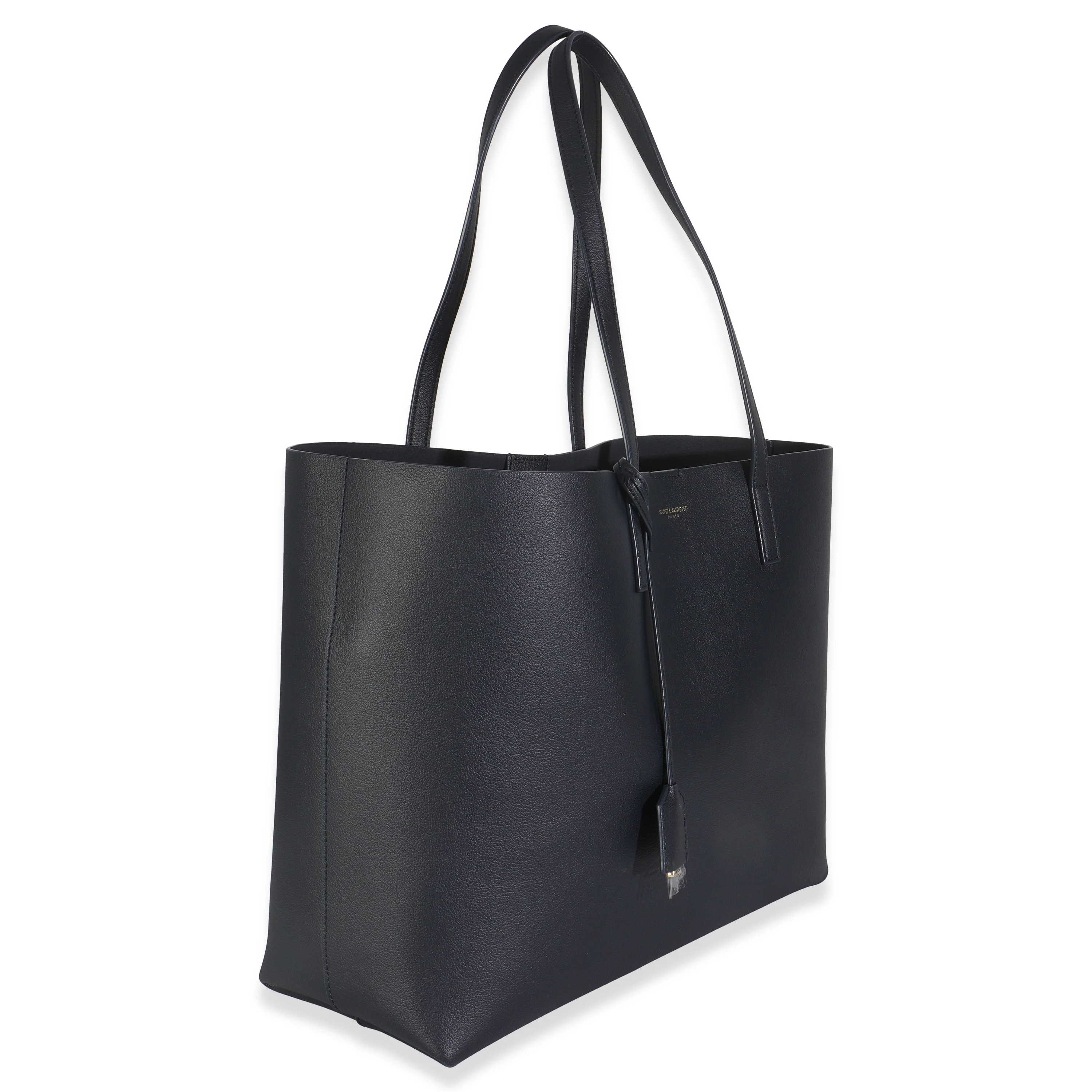 Deep Marine Calfskin Large Shopping Tote - Image 3