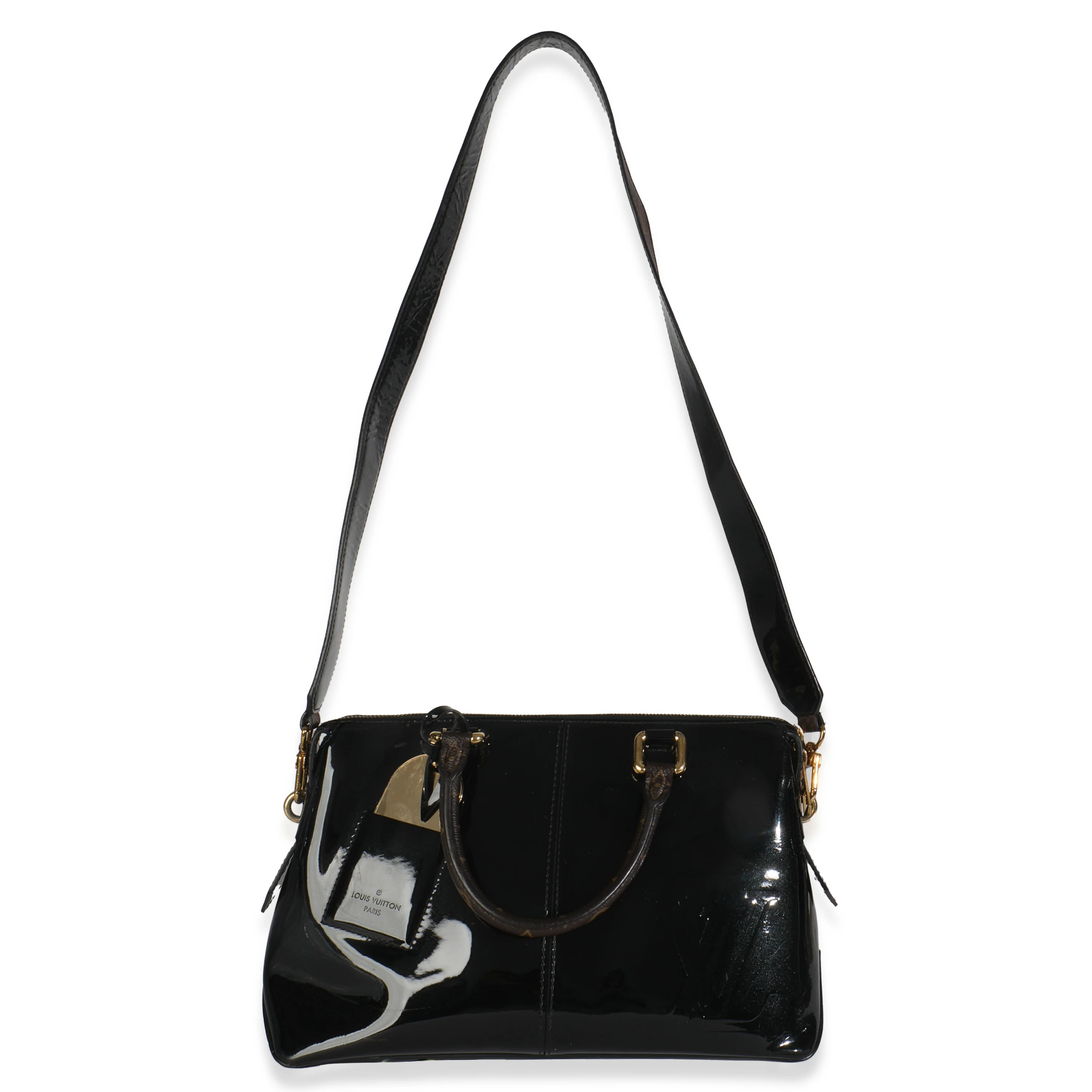 Black Vernis Miroir Tote Bag - Image 8