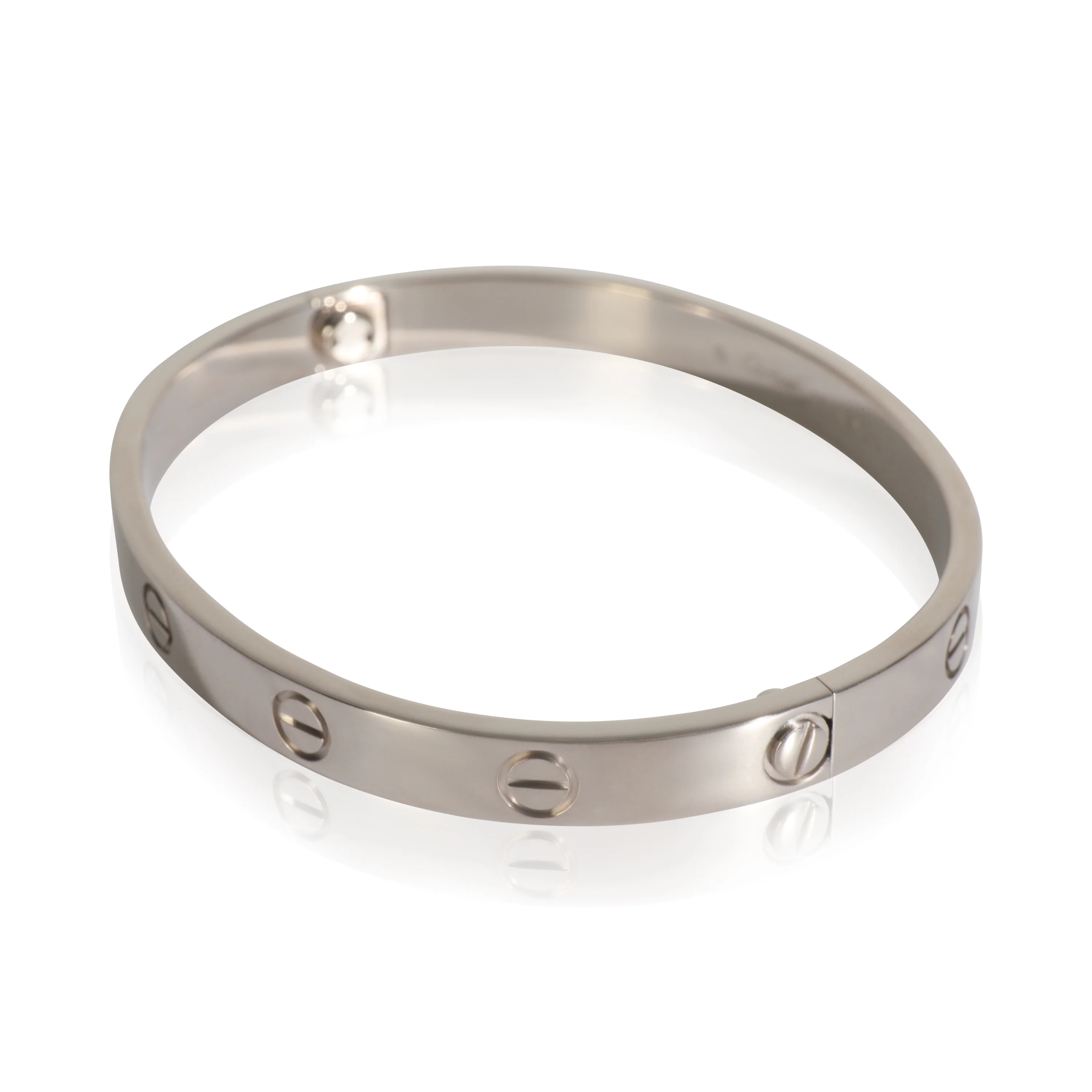 White Gold  Love Bracelet - Image 2