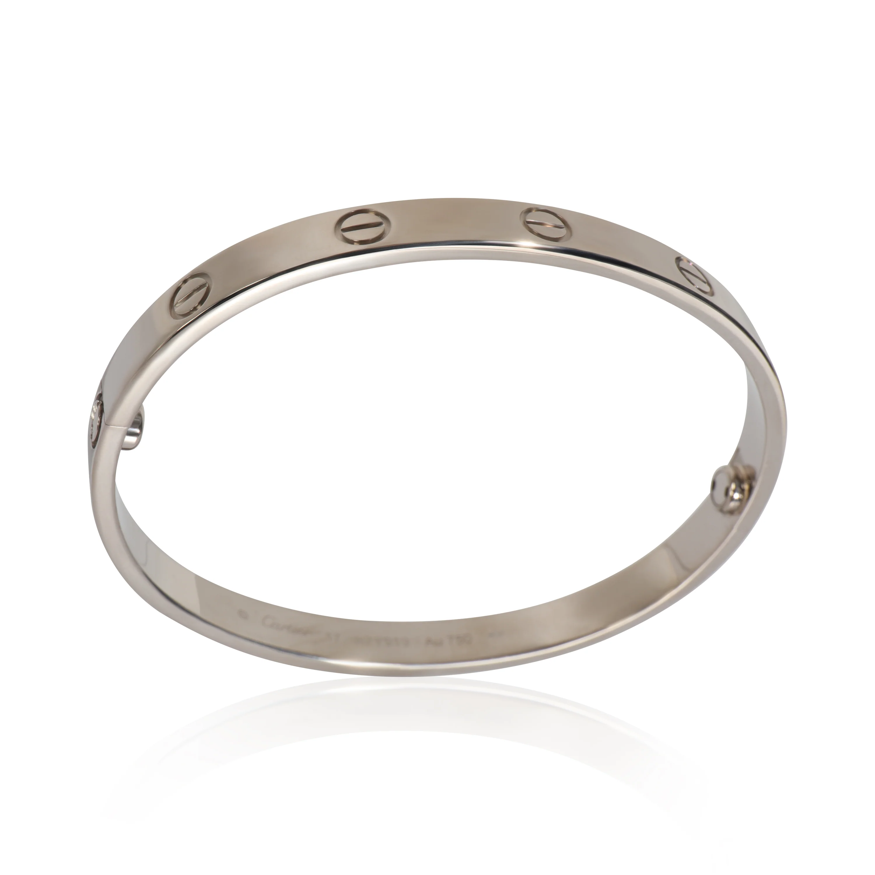 White Gold  Love Bracelet - Image 5