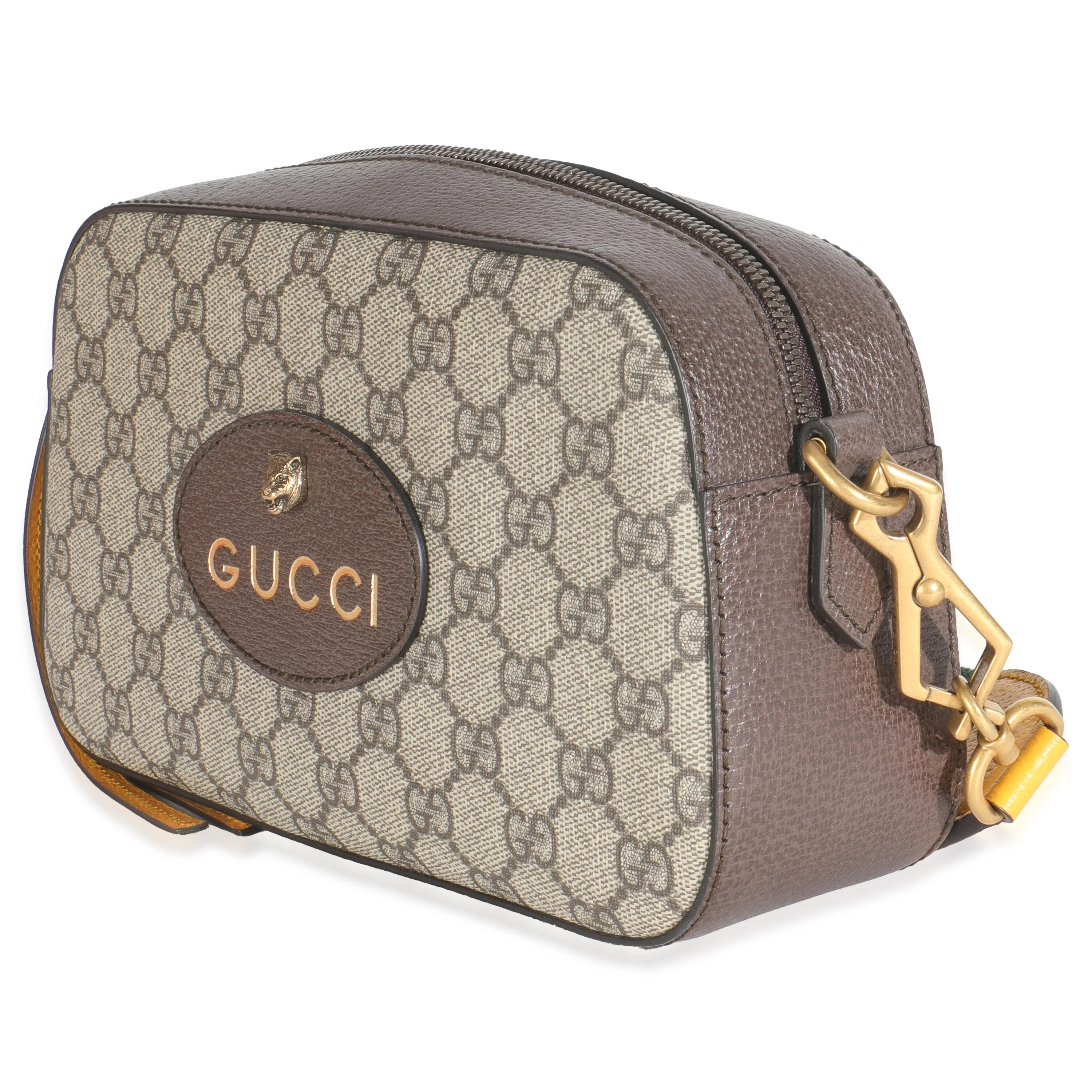 Beige Ebony GG Supreme Canvas Neo Vintage Messenger Bag - Image 2