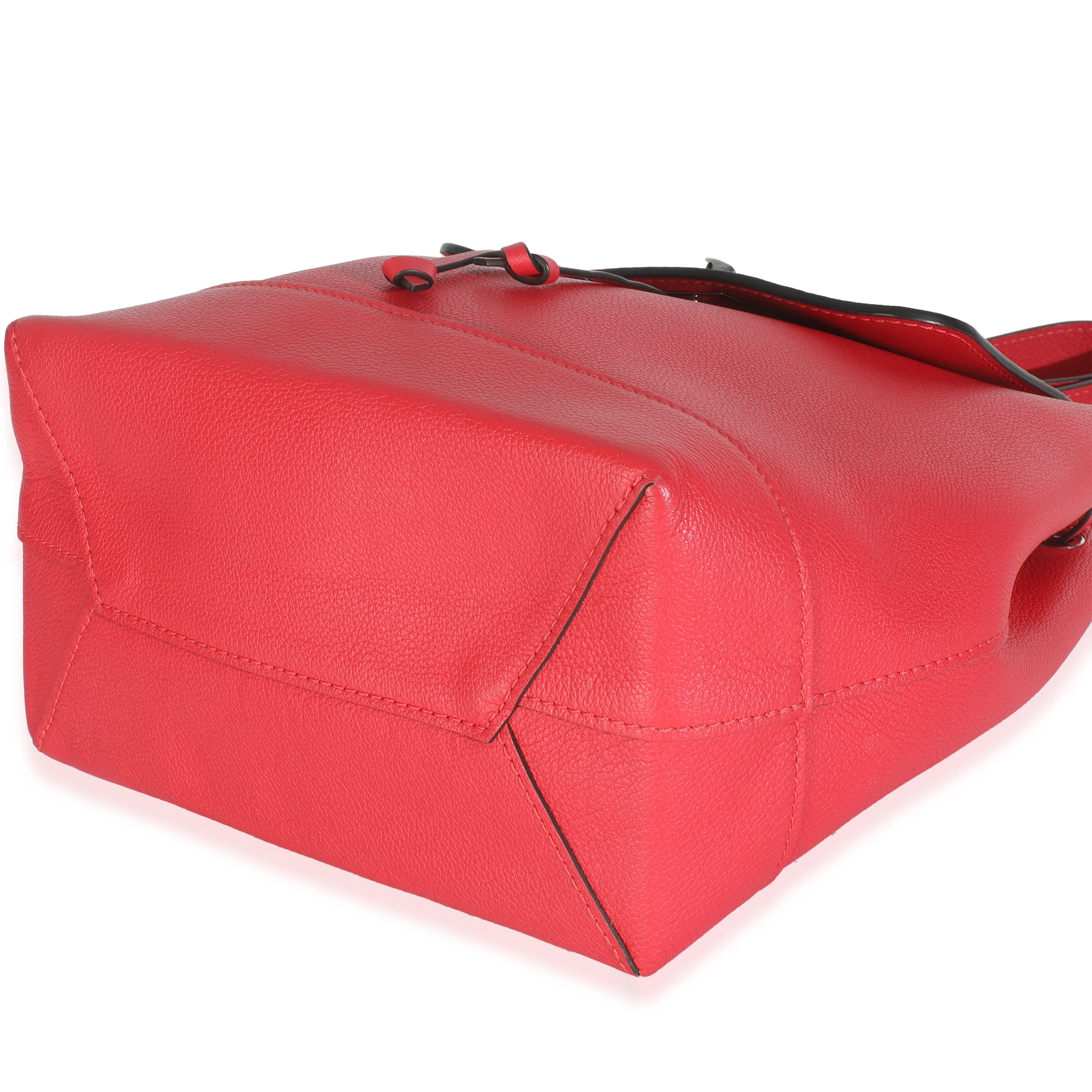 Rubis Calfskin Leather Lockme Backpack - Image 6
