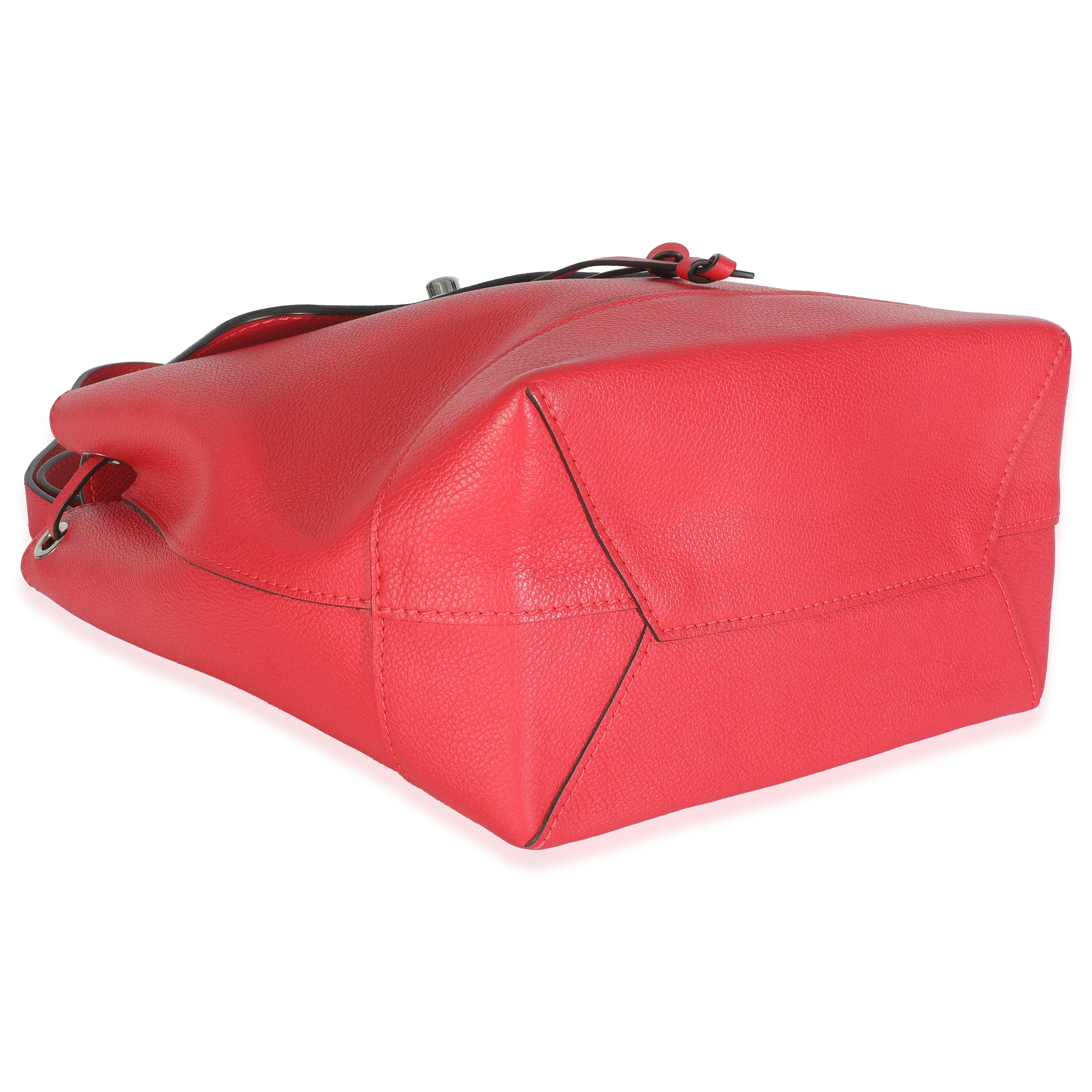 Rubis Calfskin Leather Lockme Backpack - Image 7