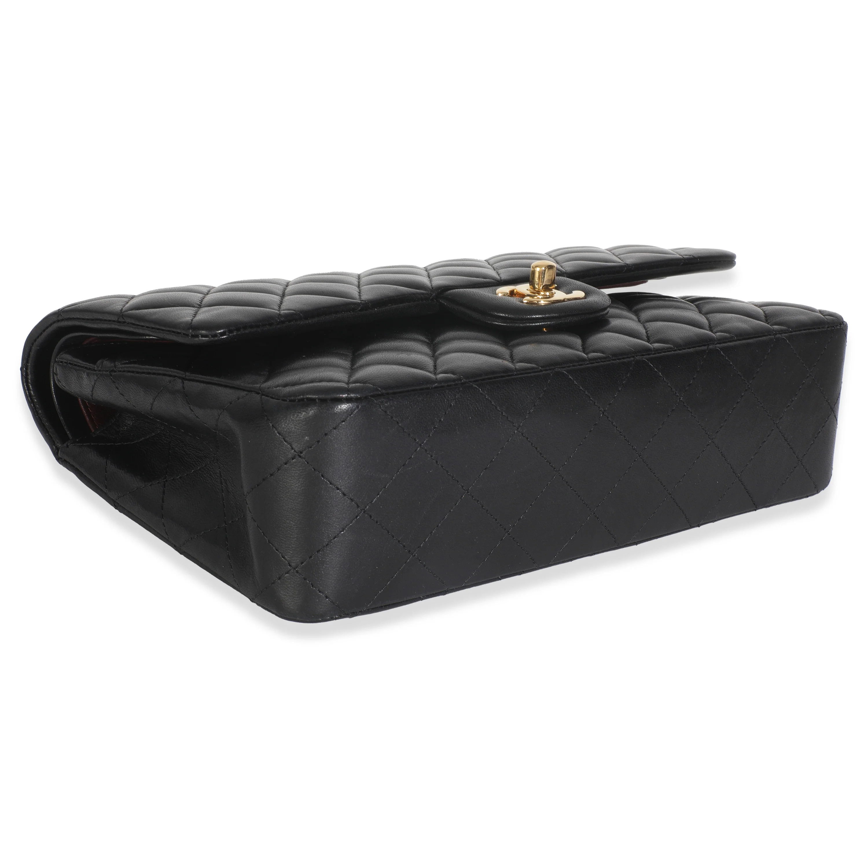 Black Quilted Lambskin Medium Classic Double Flap Bag - Image 7