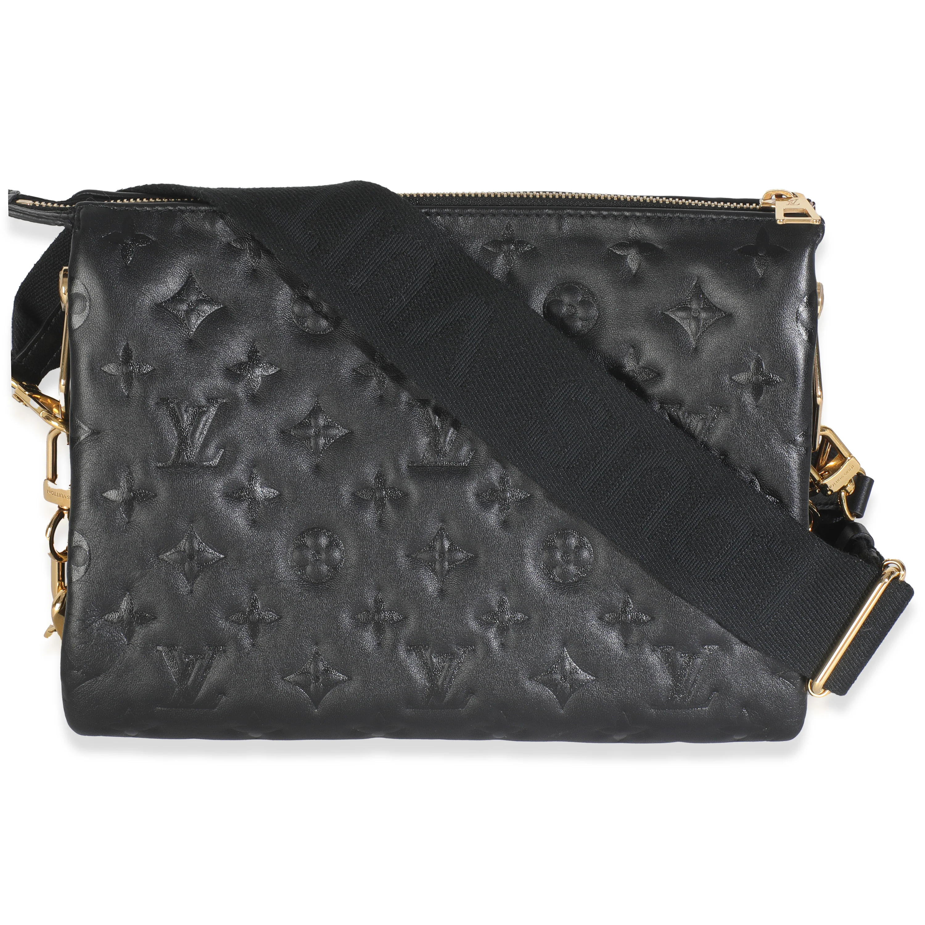 Black Monogram Embossed Lambskin Coussin PM - Image 5