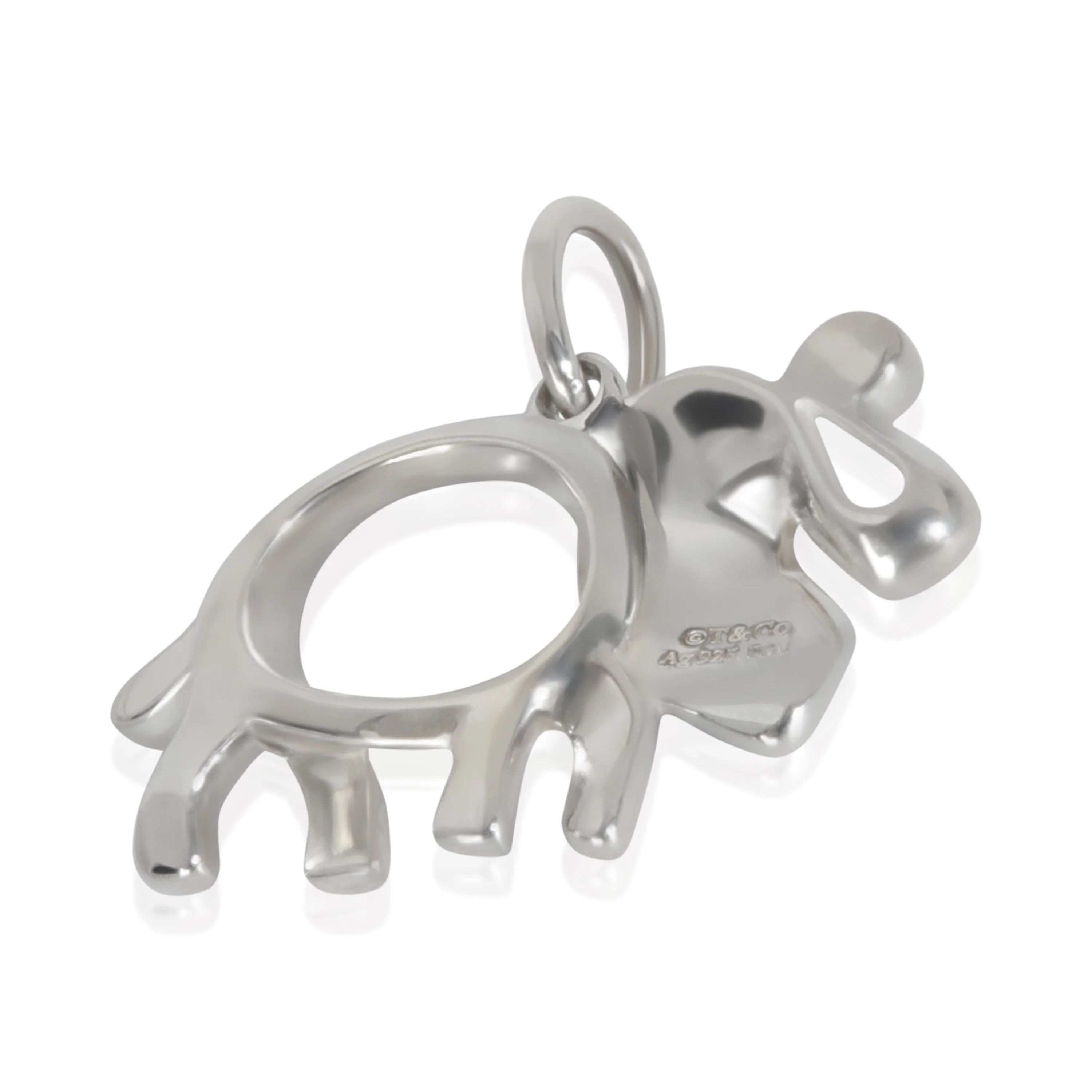 Sterling Silver Tsavorite Save The Wild Elephant Charm - Image 4