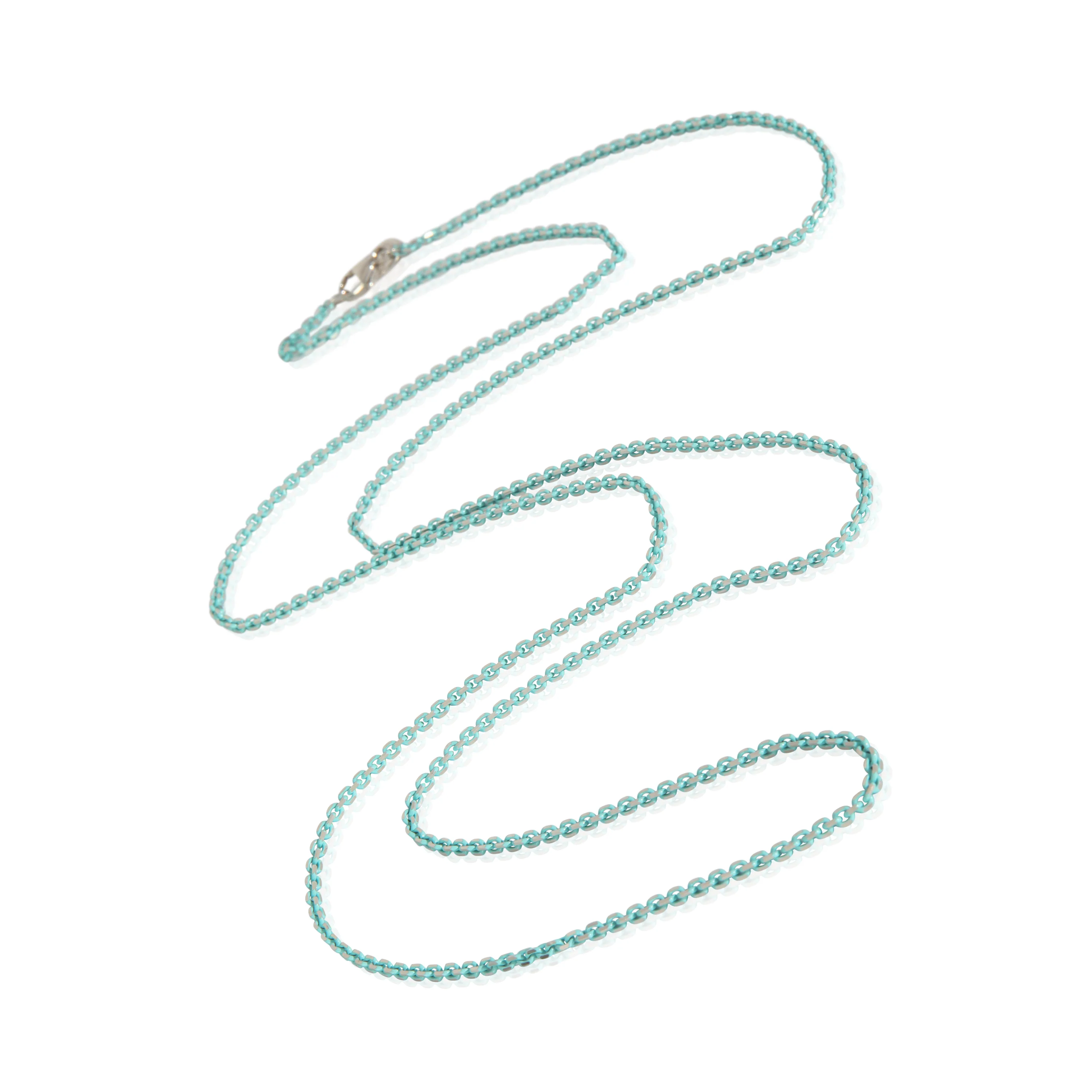 Sterling Silver  Thin Sparkle Chain Necklace - Image 3