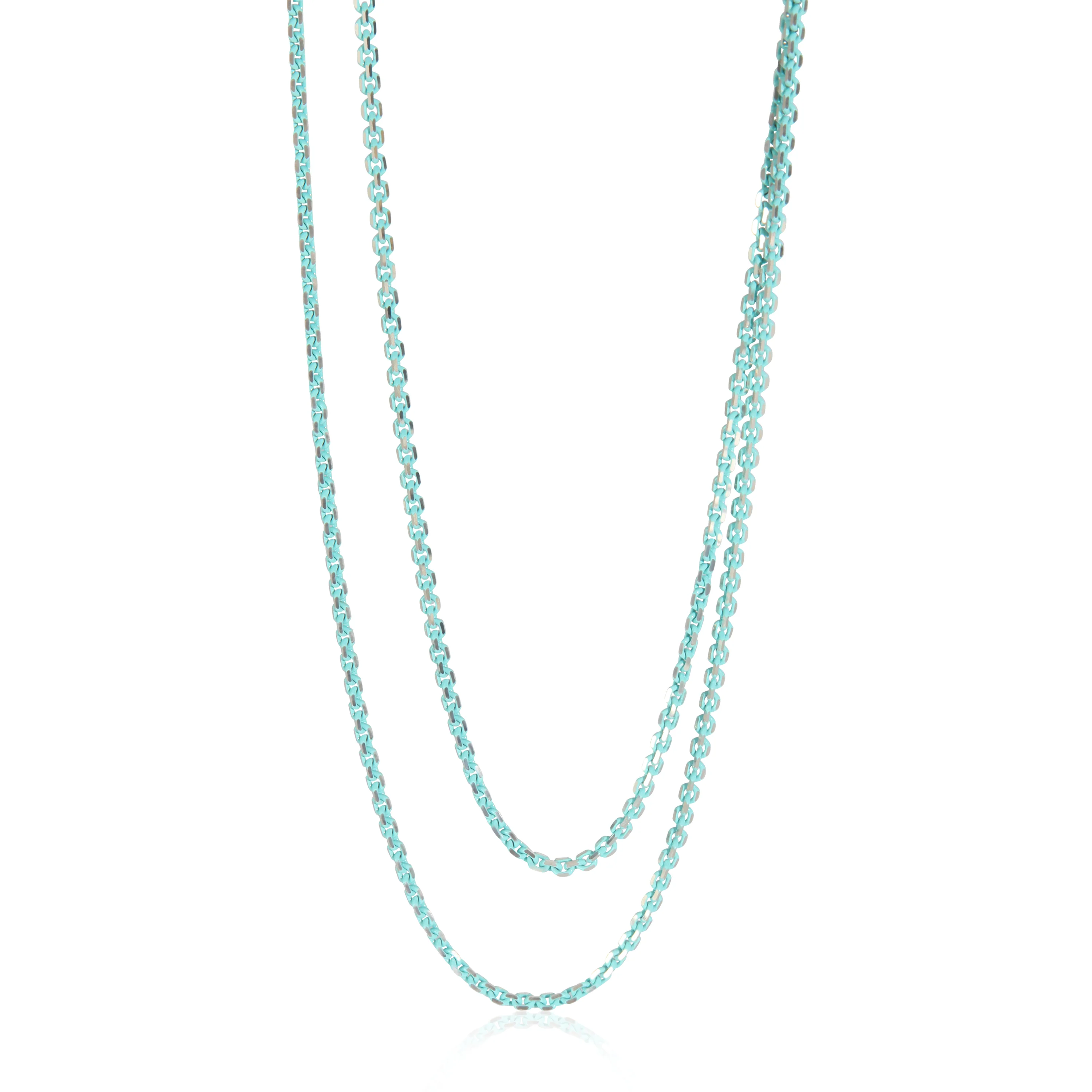 Sterling Silver Thin Sparkle Chain Necklace