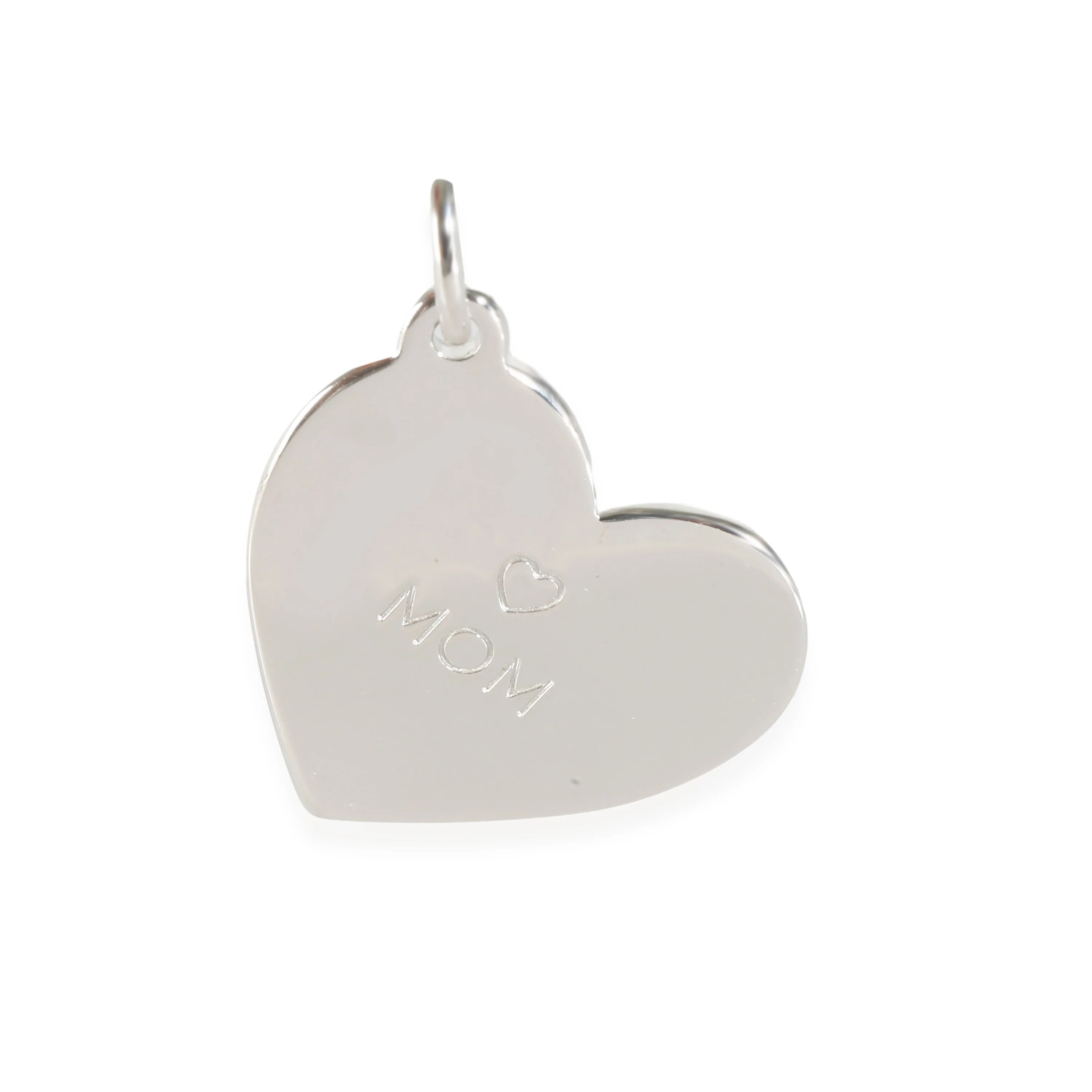 Sterling Silver Mom Heart Charm