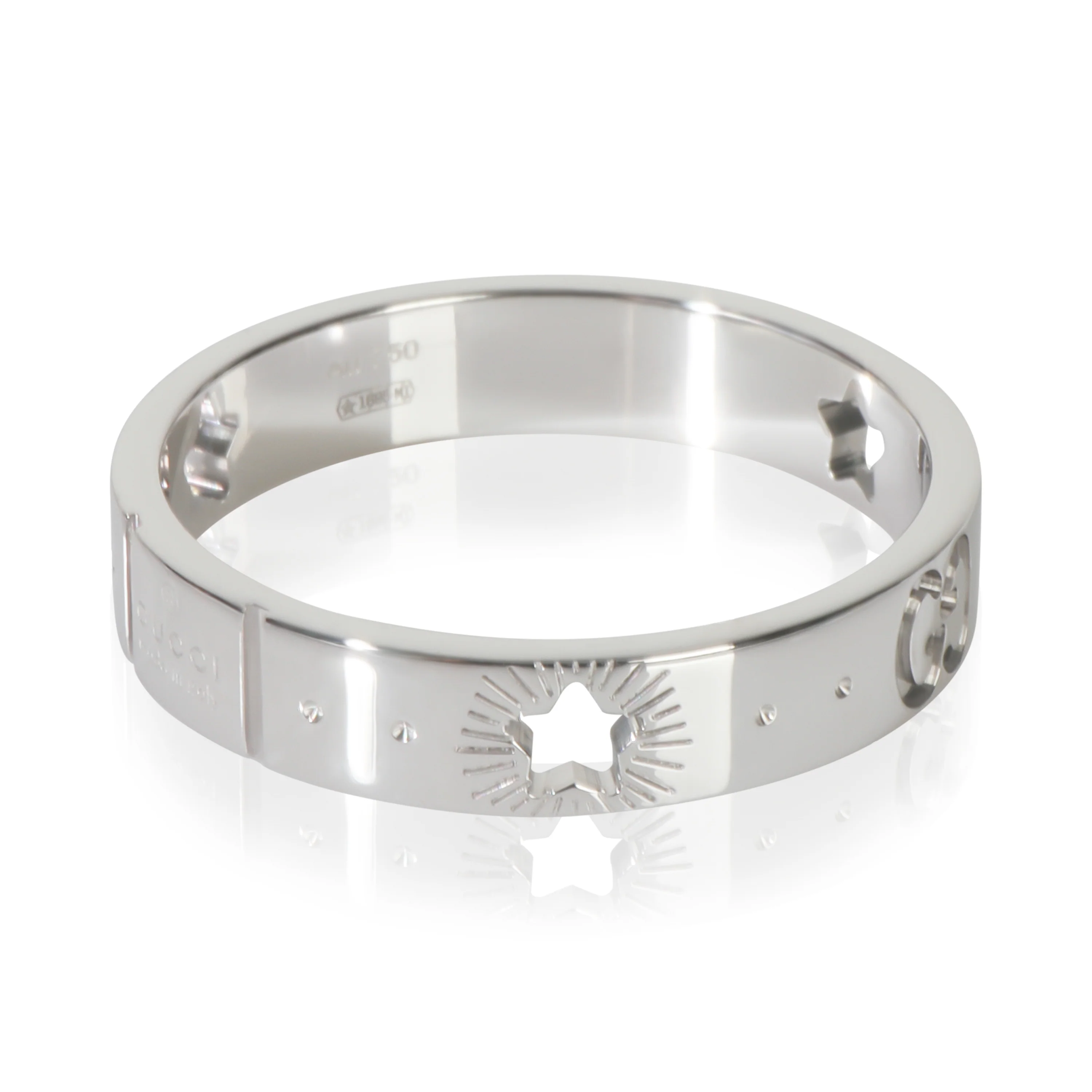 White Gold  Icon Star Ring - Image 2