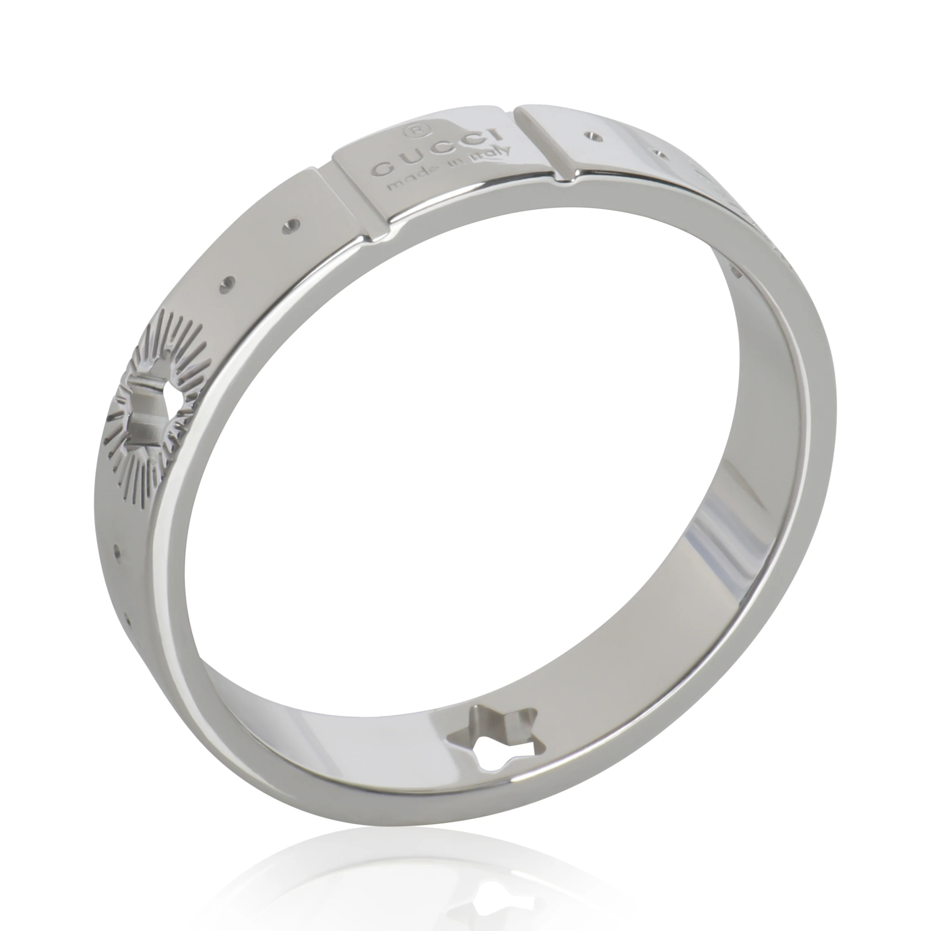 White Gold  Icon Star Ring - Image 4