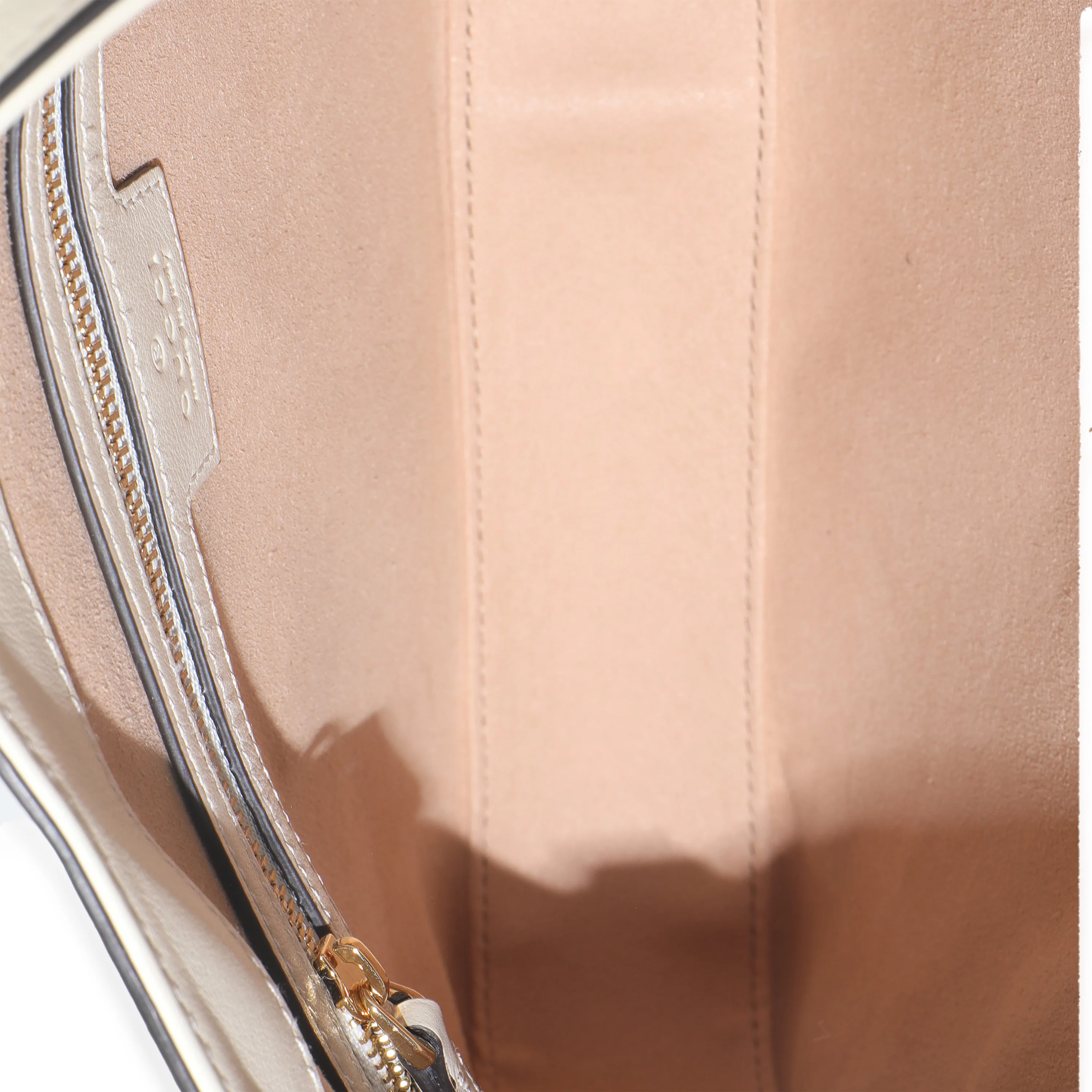 Beige Ebony GG Supreme Canvas Moon Calfskin Medium Padlock Shoulder Bag - Image 7