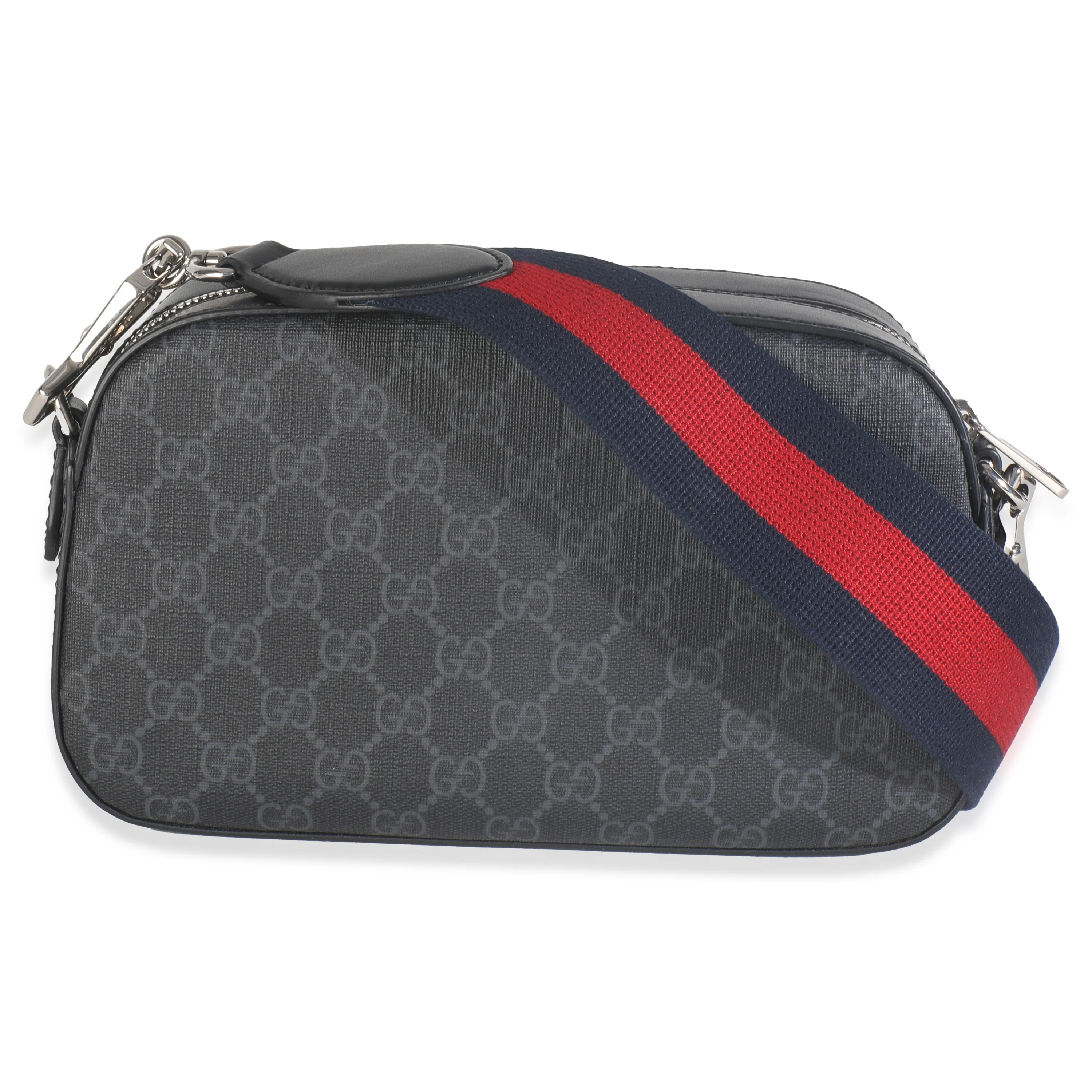 Black GG Supreme Canvas Web Camera Bag - Image 5
