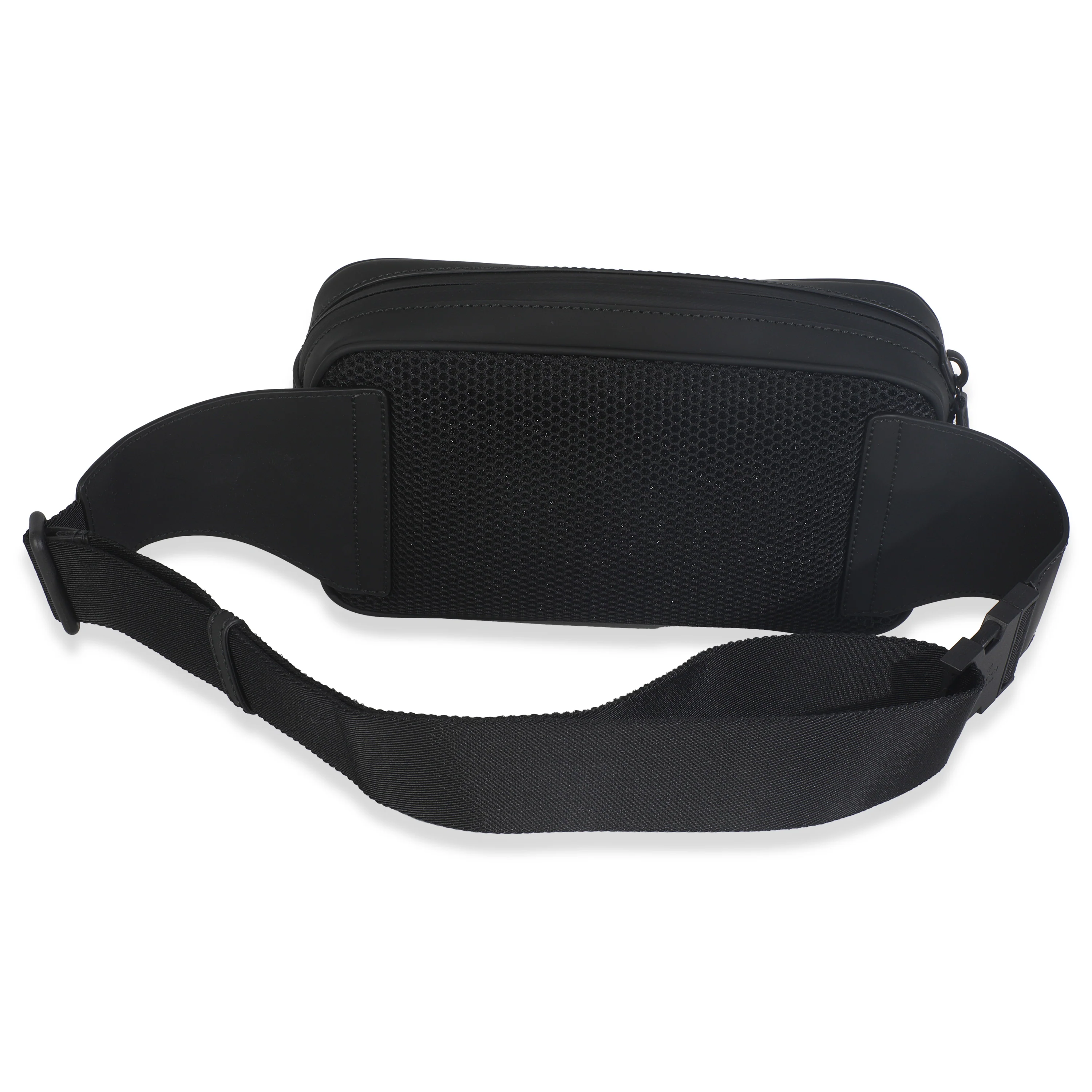 Black Rubber Effect GG Belt Bag - Image 5