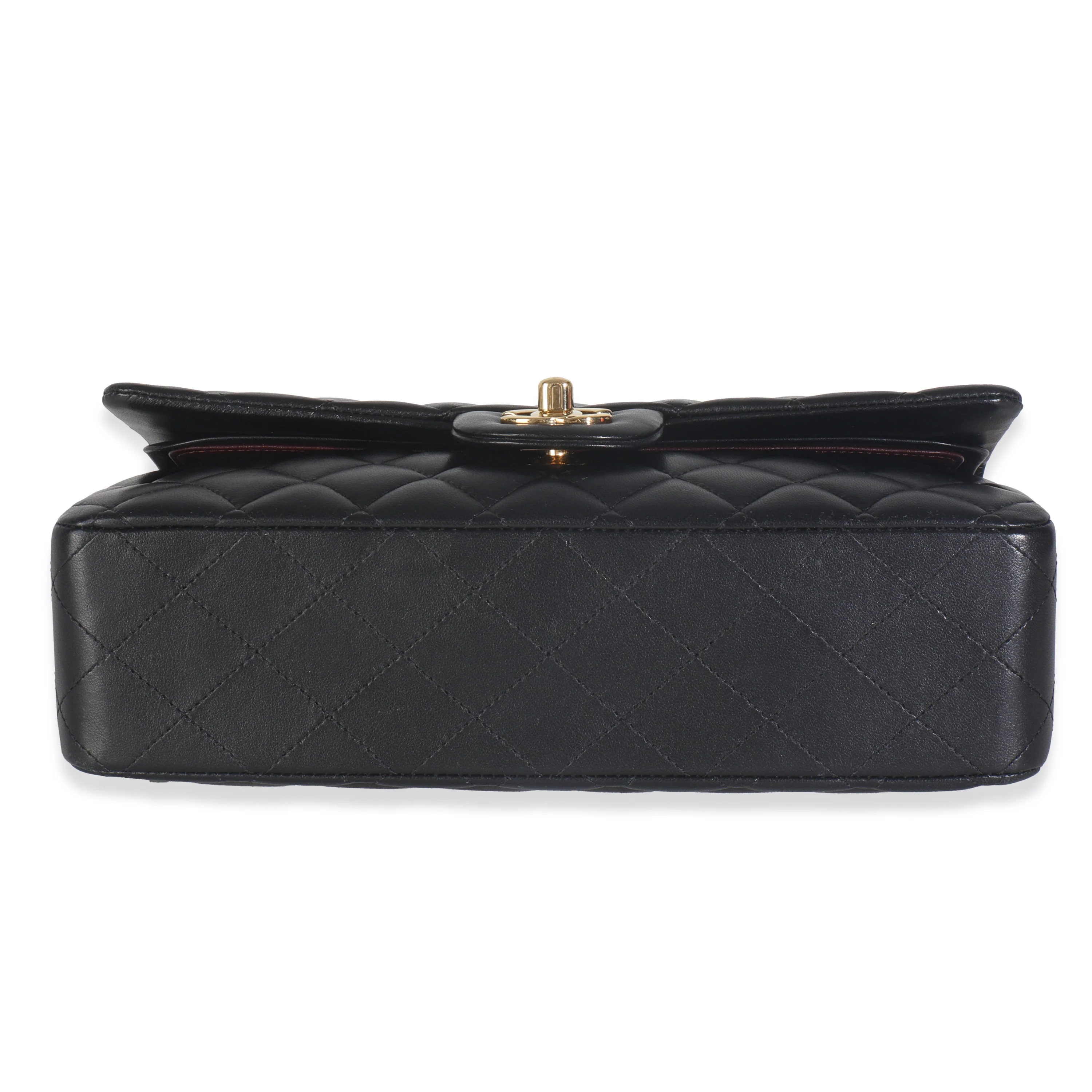 Black Quilted Lambskin Medium Classic Double Flap Bag - Image 5
