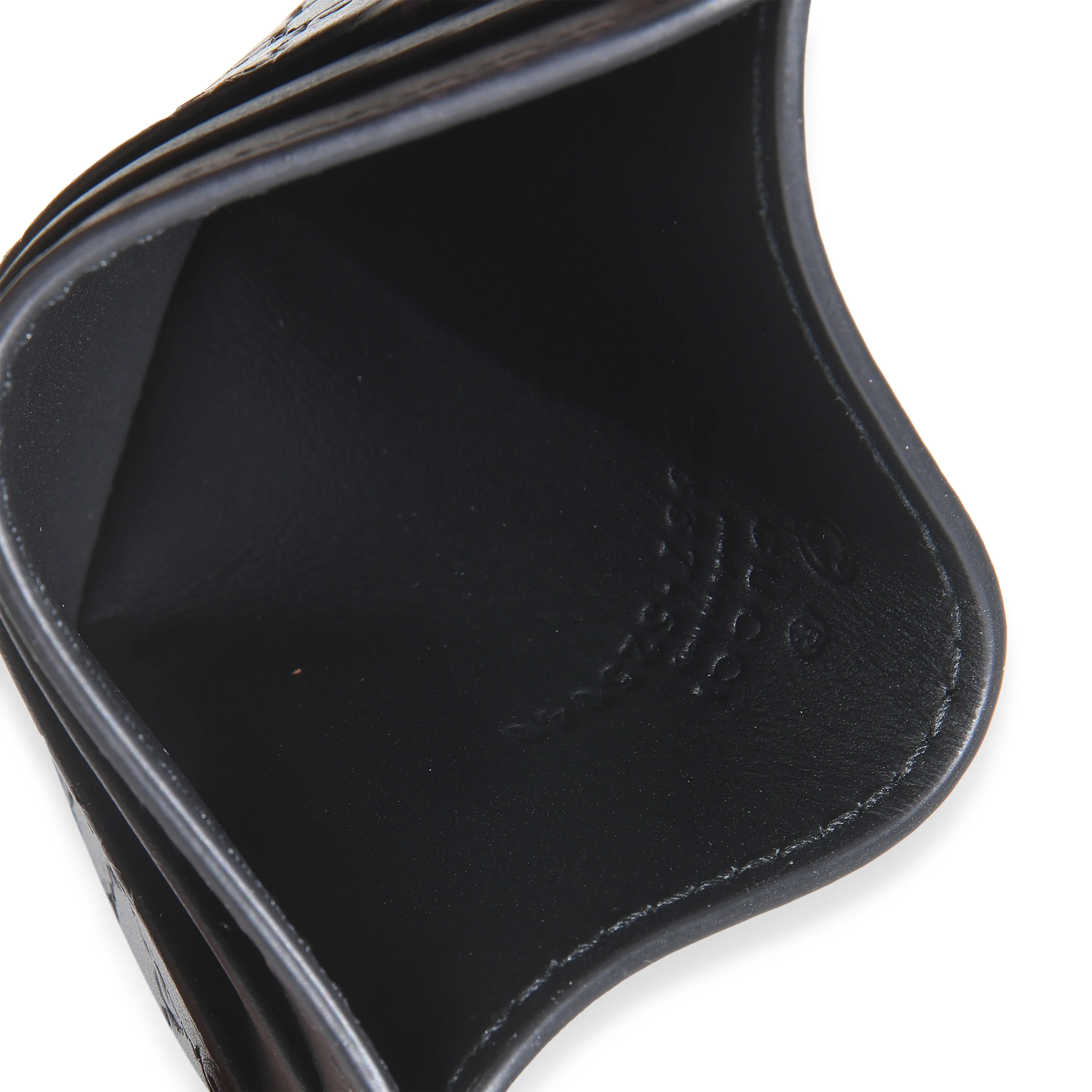 Black Microguccissima Card Case - Image 7