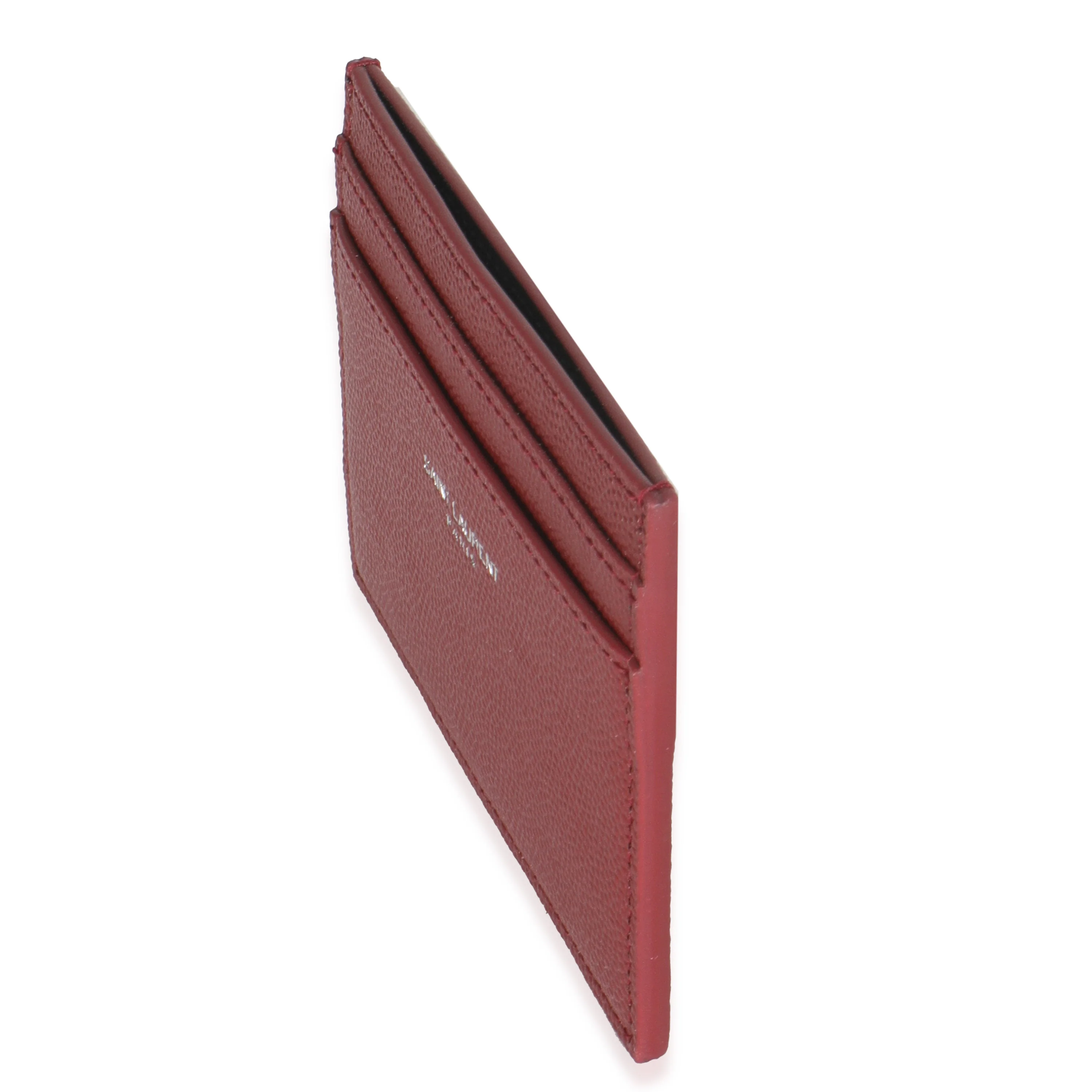Wine Grain De Poudre Credit Card Case - Image 2